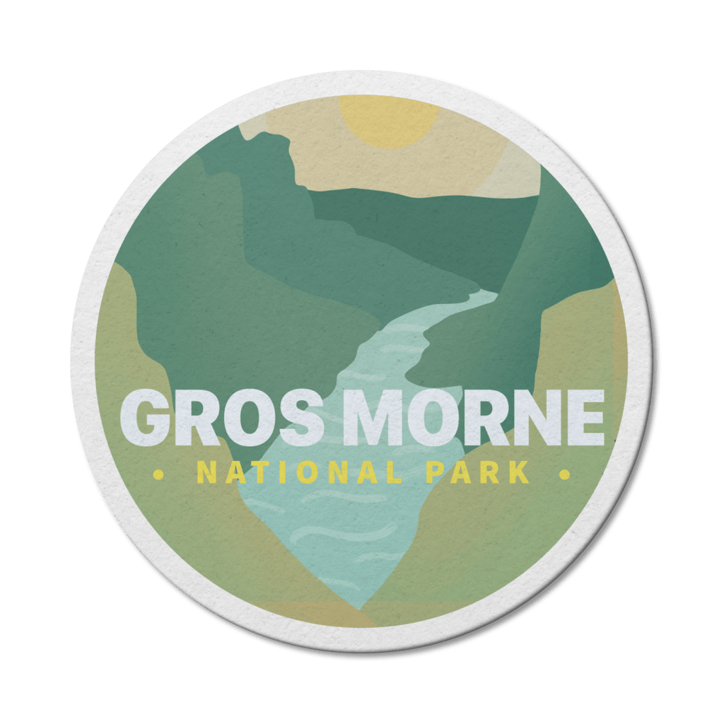Autocollant en vinyle imperméable du parc national Gros-Morne au Canada 