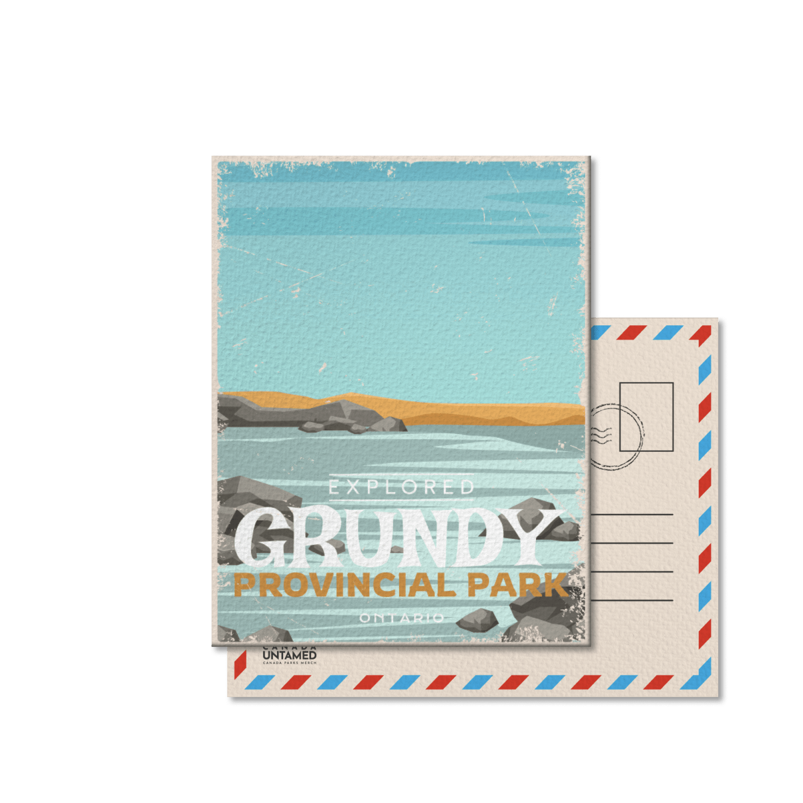 Carte postale du parc provincial Grundy, Ontario