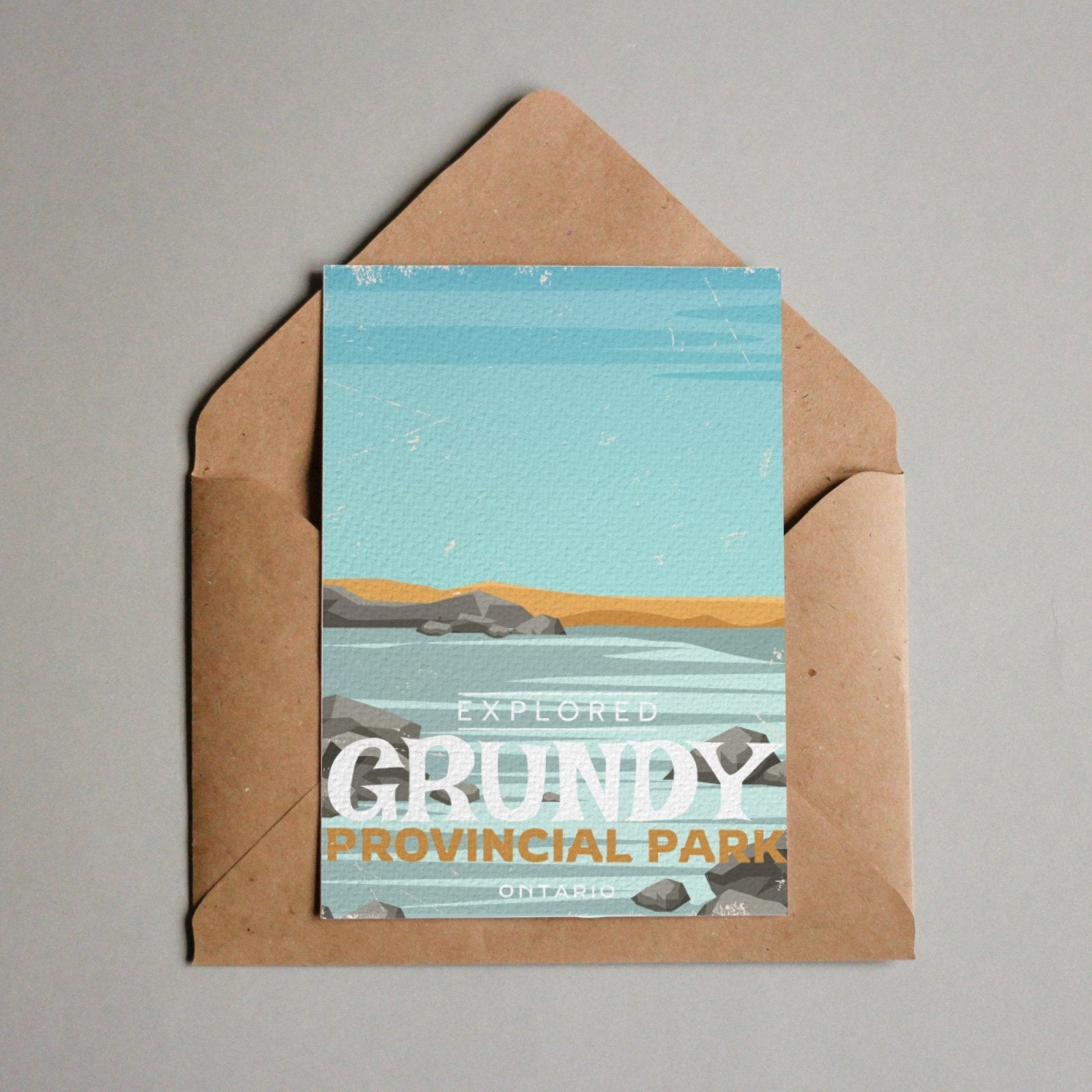Carte postale du parc provincial Grundy, Ontario