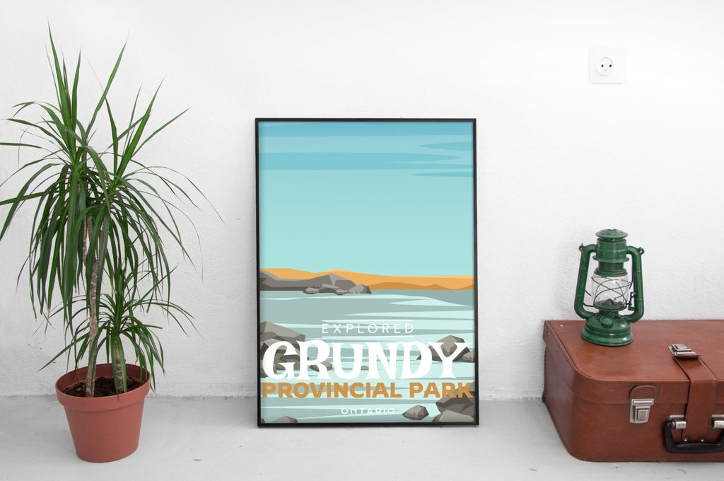 Grundy Provincial Park 'Explored' Poster
