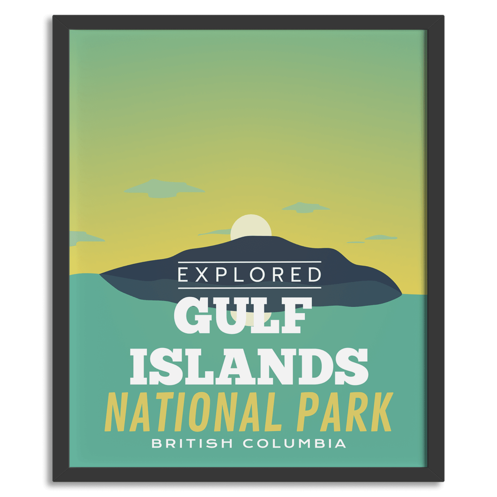 Affiche « Explorée » du parc national des îles du Golfe