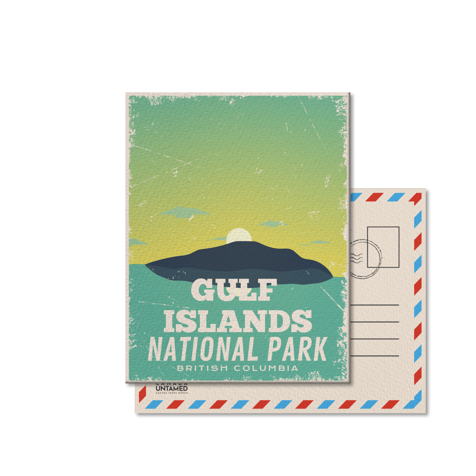 Carte postale du parc national des Îles Gulf (Canada)