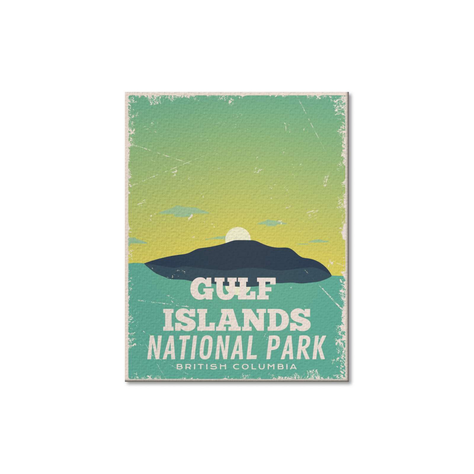 Carte postale du parc national des Îles Gulf (Canada)