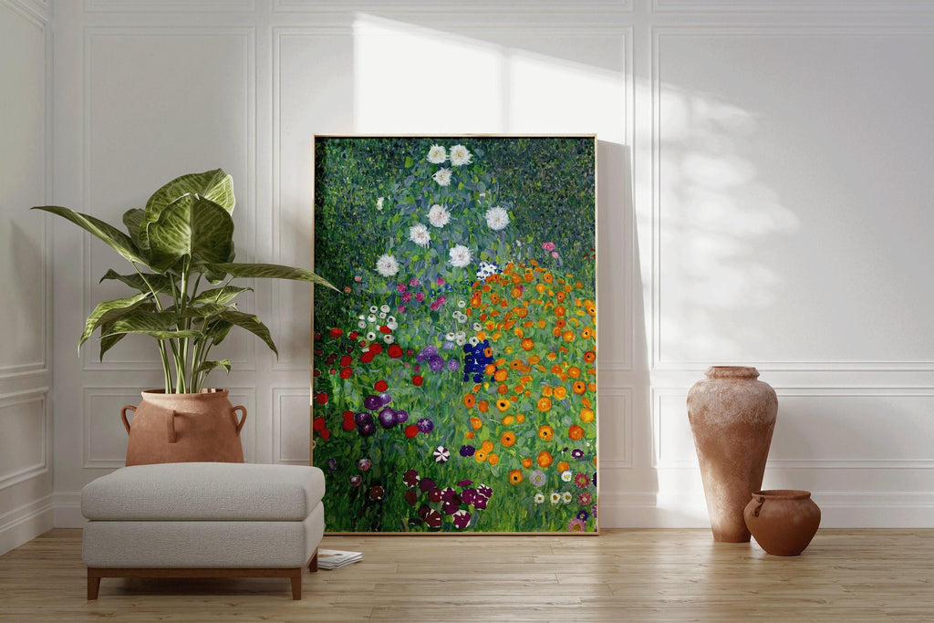 Gustav Klimt - Jardin | Tableau vintage célèbre (disponible encadré à la main ou non encadré)