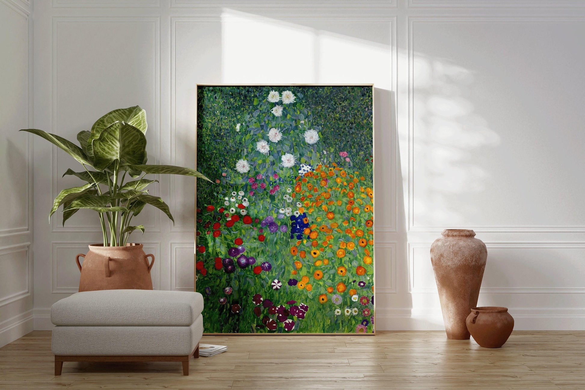 Gustav Klimt - Jardin | Tableau vintage célèbre (disponible encadré à la main ou non encadré)