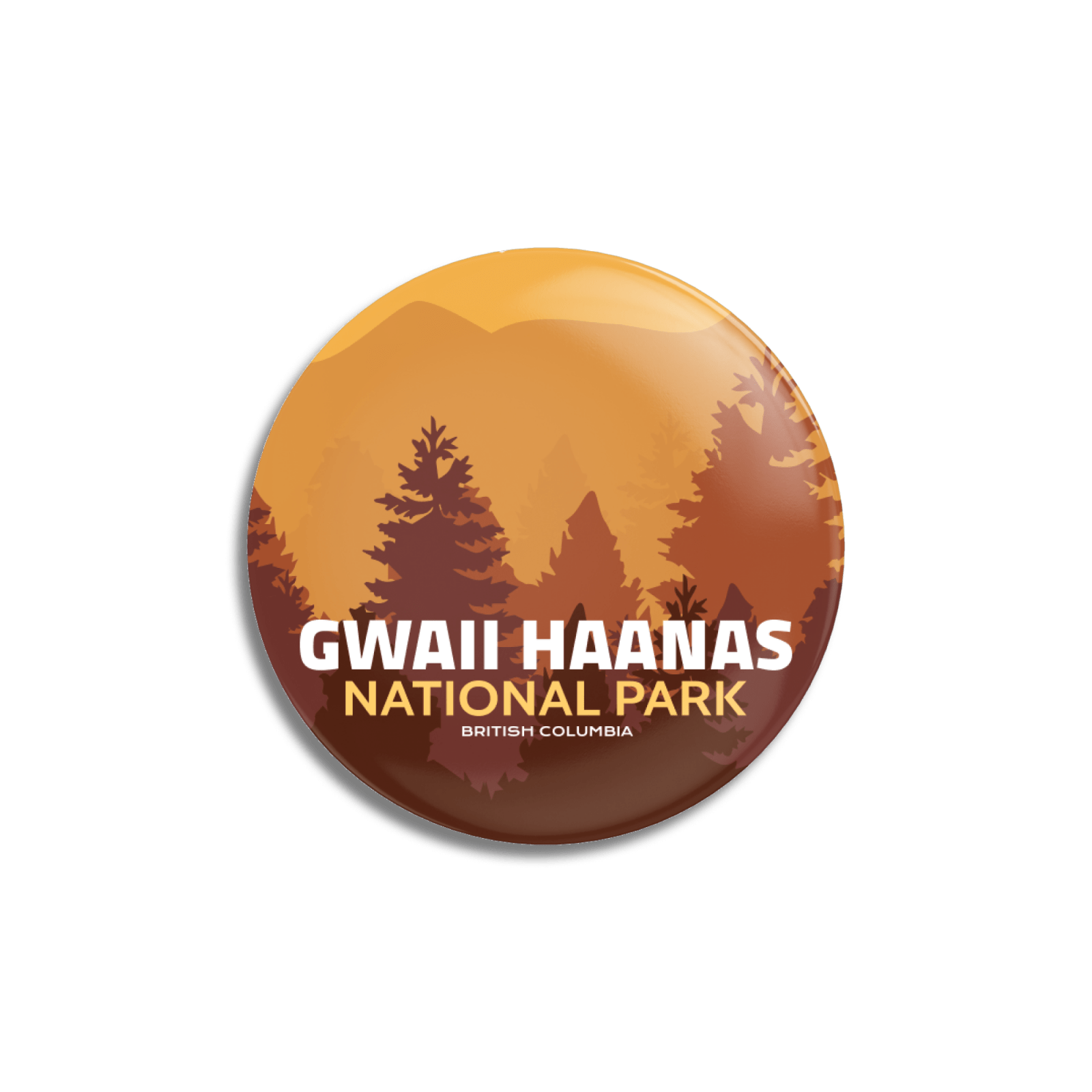 Bouton à épingle du parc national Gwaii Haanas du Canada