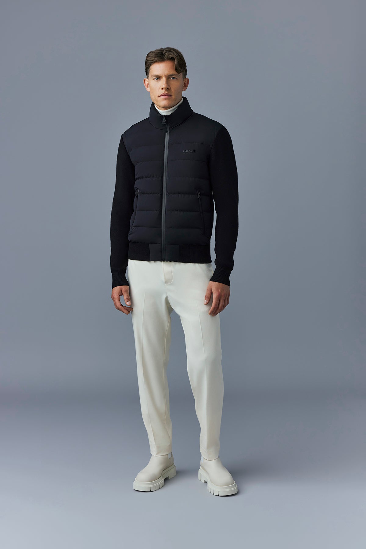 HANEY-CITY Hybrid light down jacket