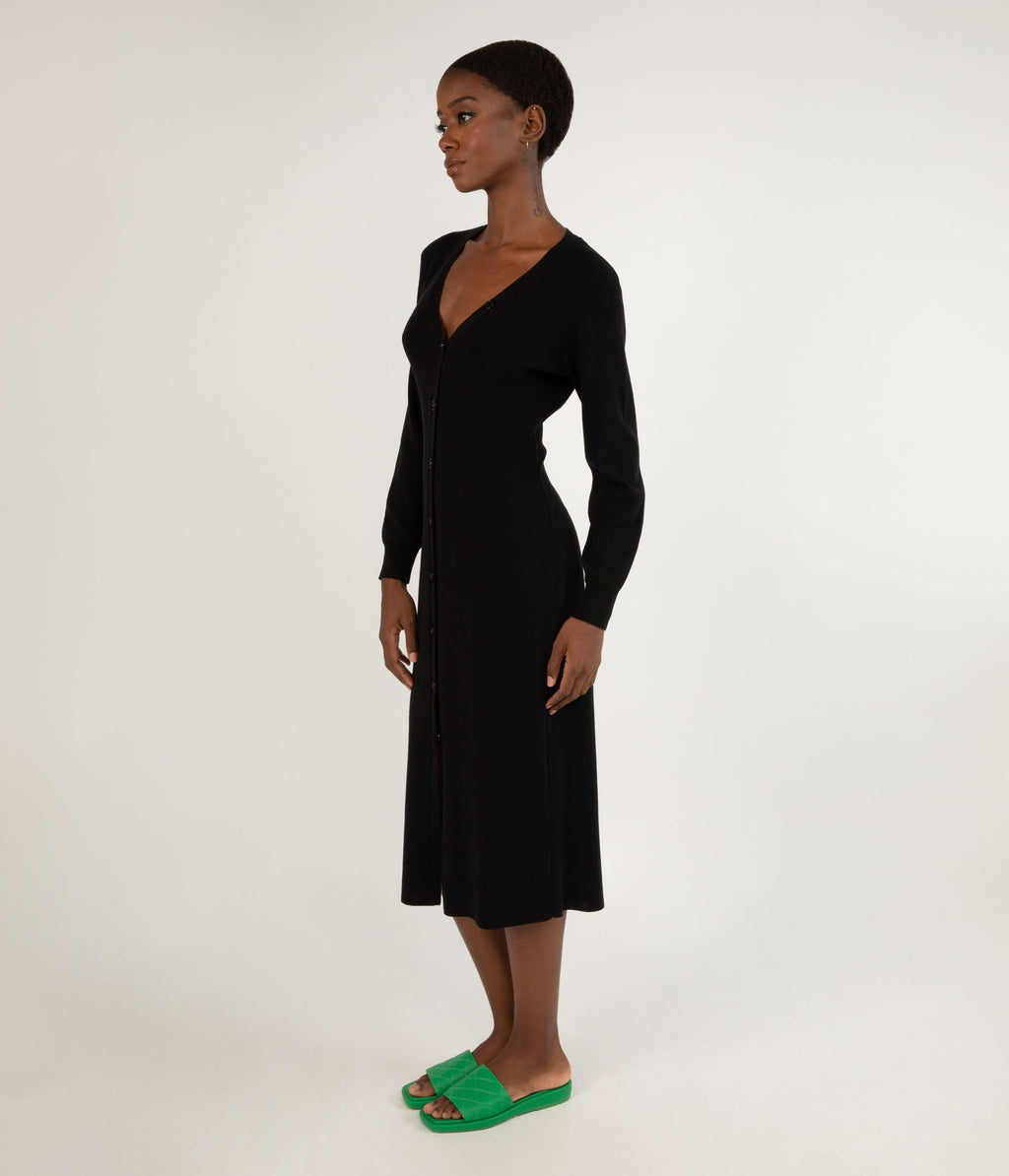 FRANEK Cardigan long à manches longues et boutons sur le devant