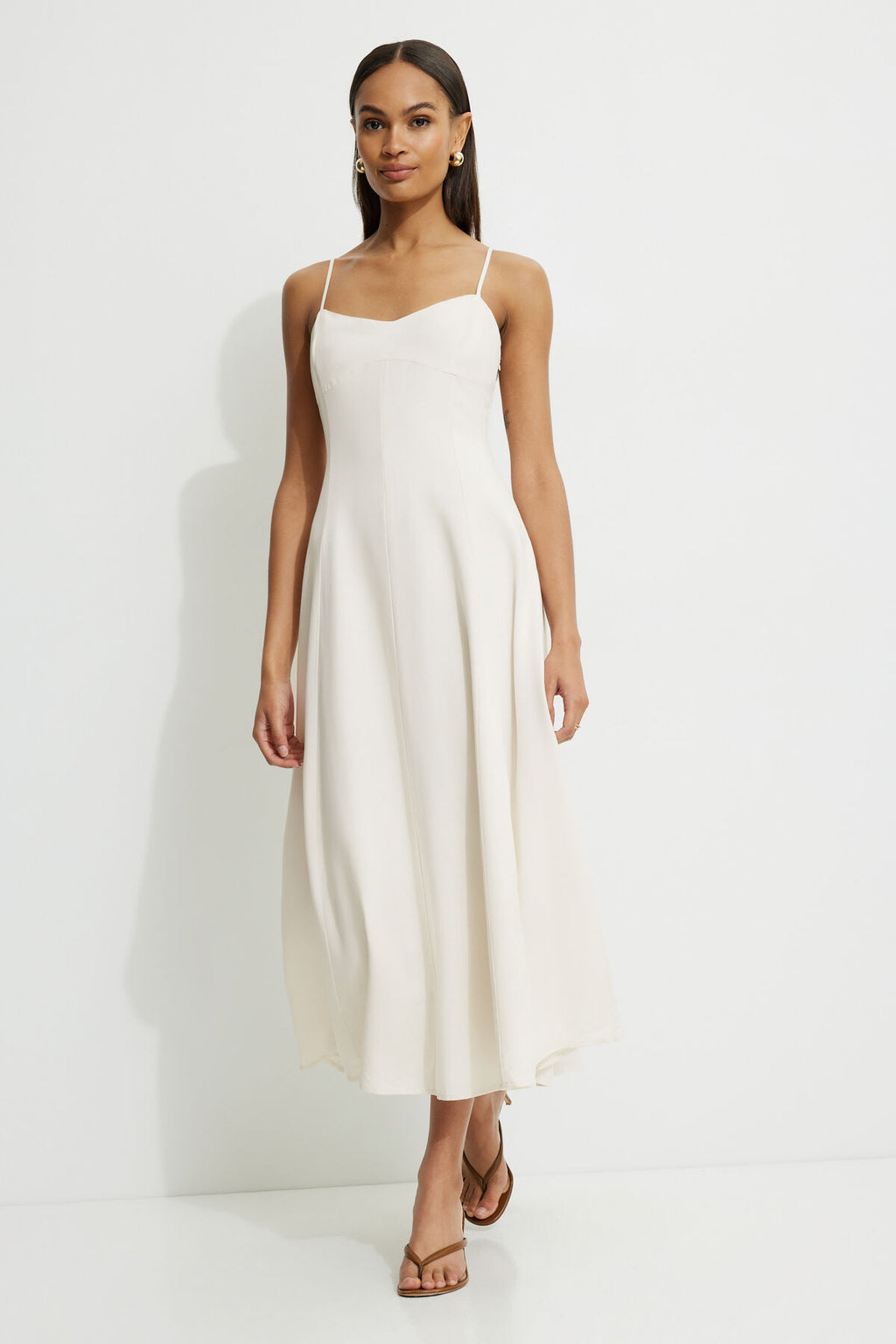 Robe longue à décolleté en cœur Belle