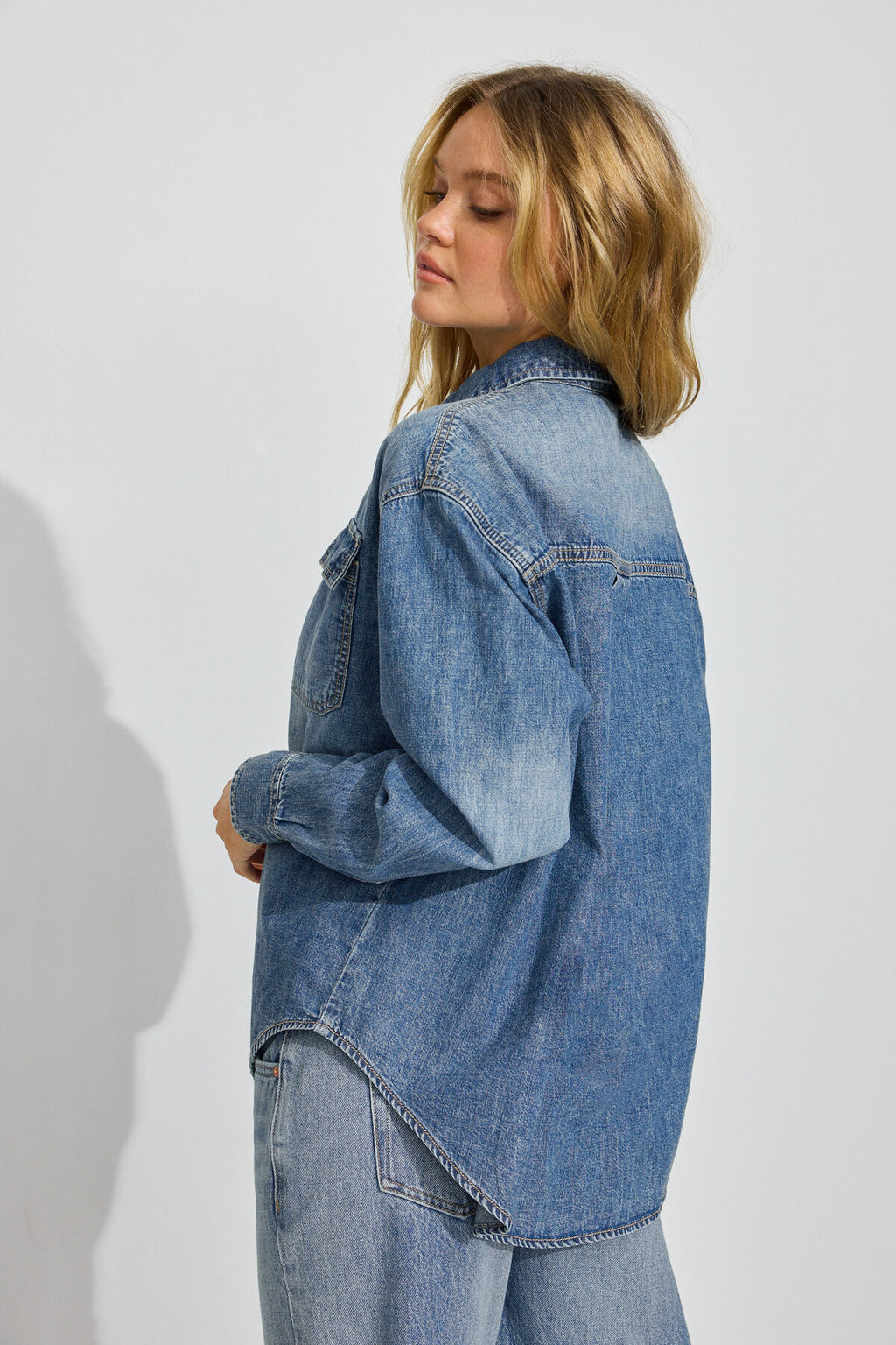 Chemise oversize en jean