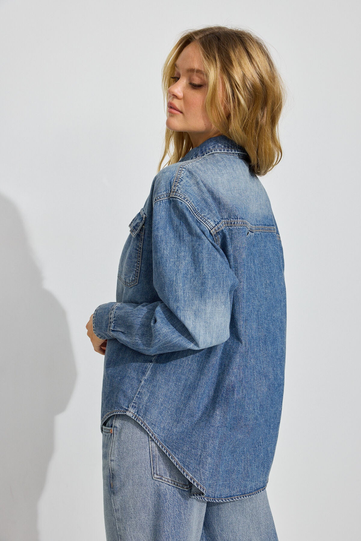 Chemise oversize en jean