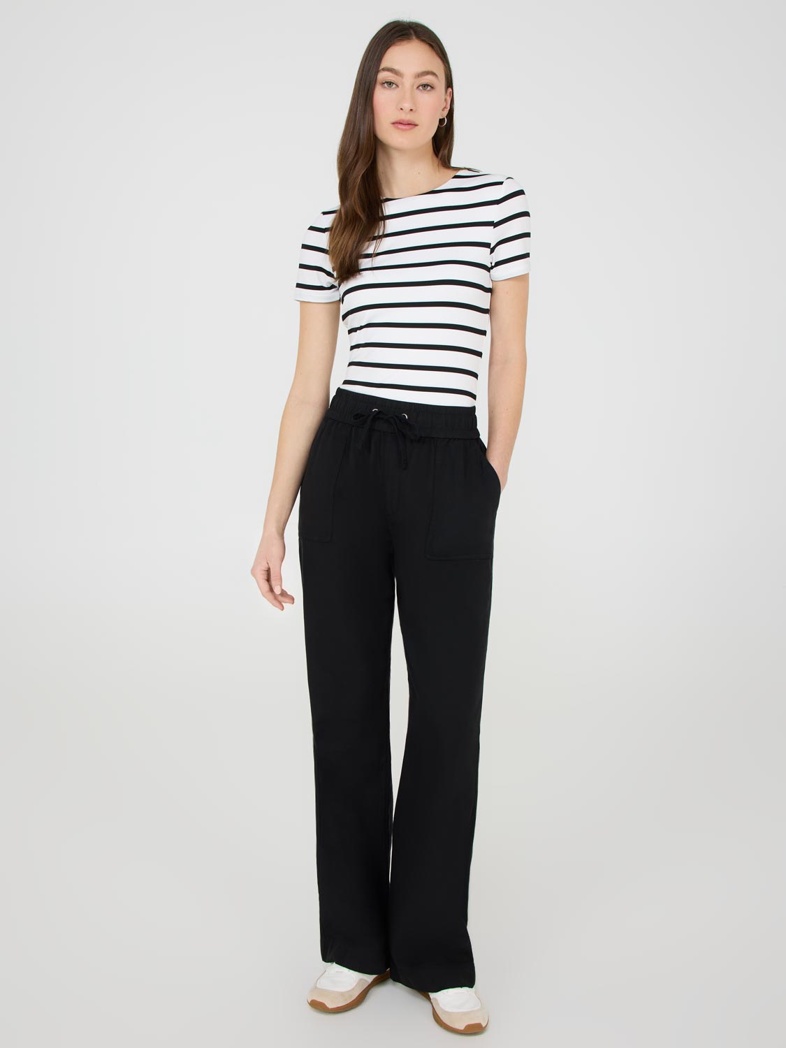 Pantalon Tencel à jambes larges