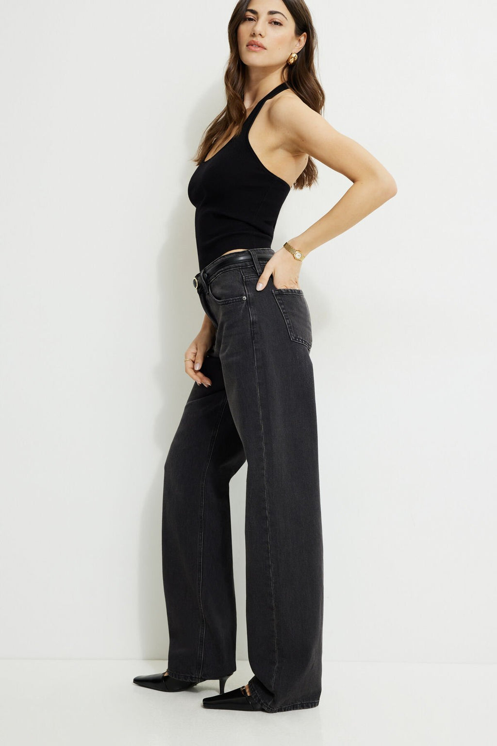 Mika Mid Rise Relaxed Straight Leg Jeans