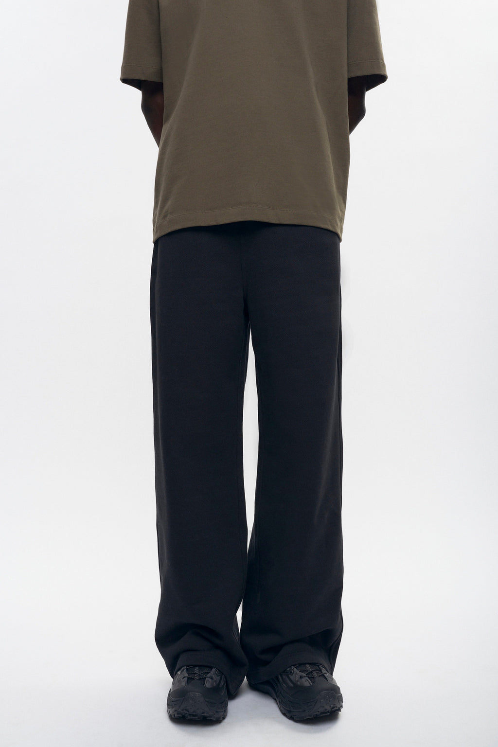 Pantalon de survêtement droit en molleton français pour homme