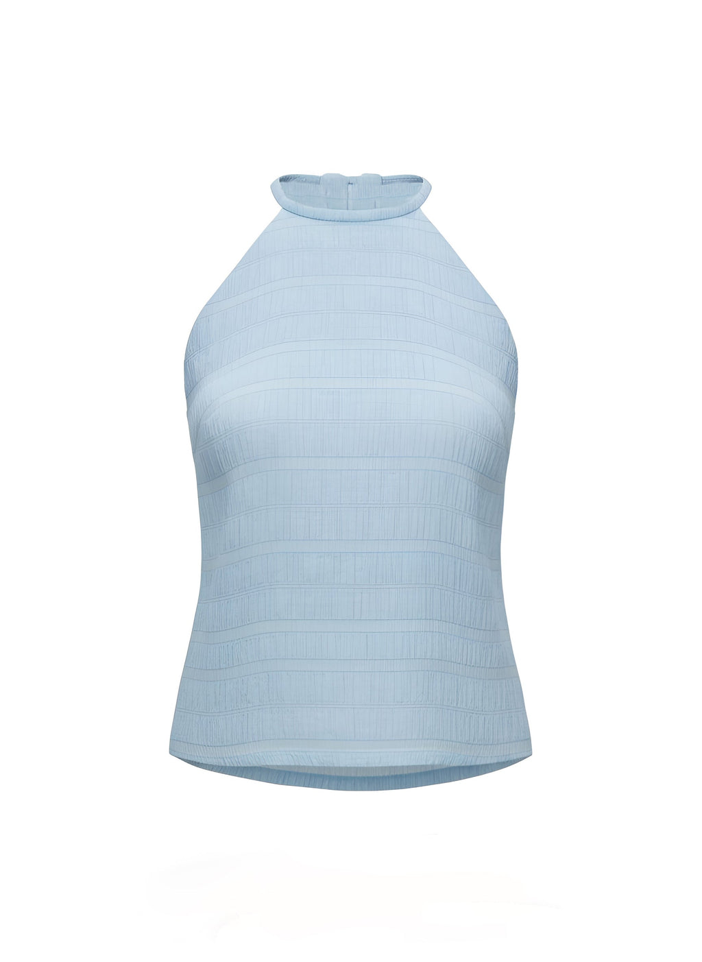 Ruched Chiffon Halter Top