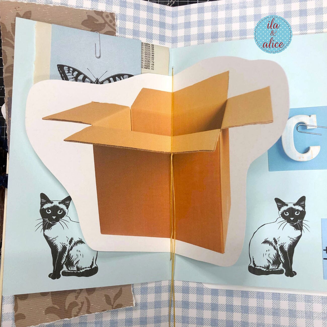 Siamese Cat Junk Journal- Soft Cover with Side View