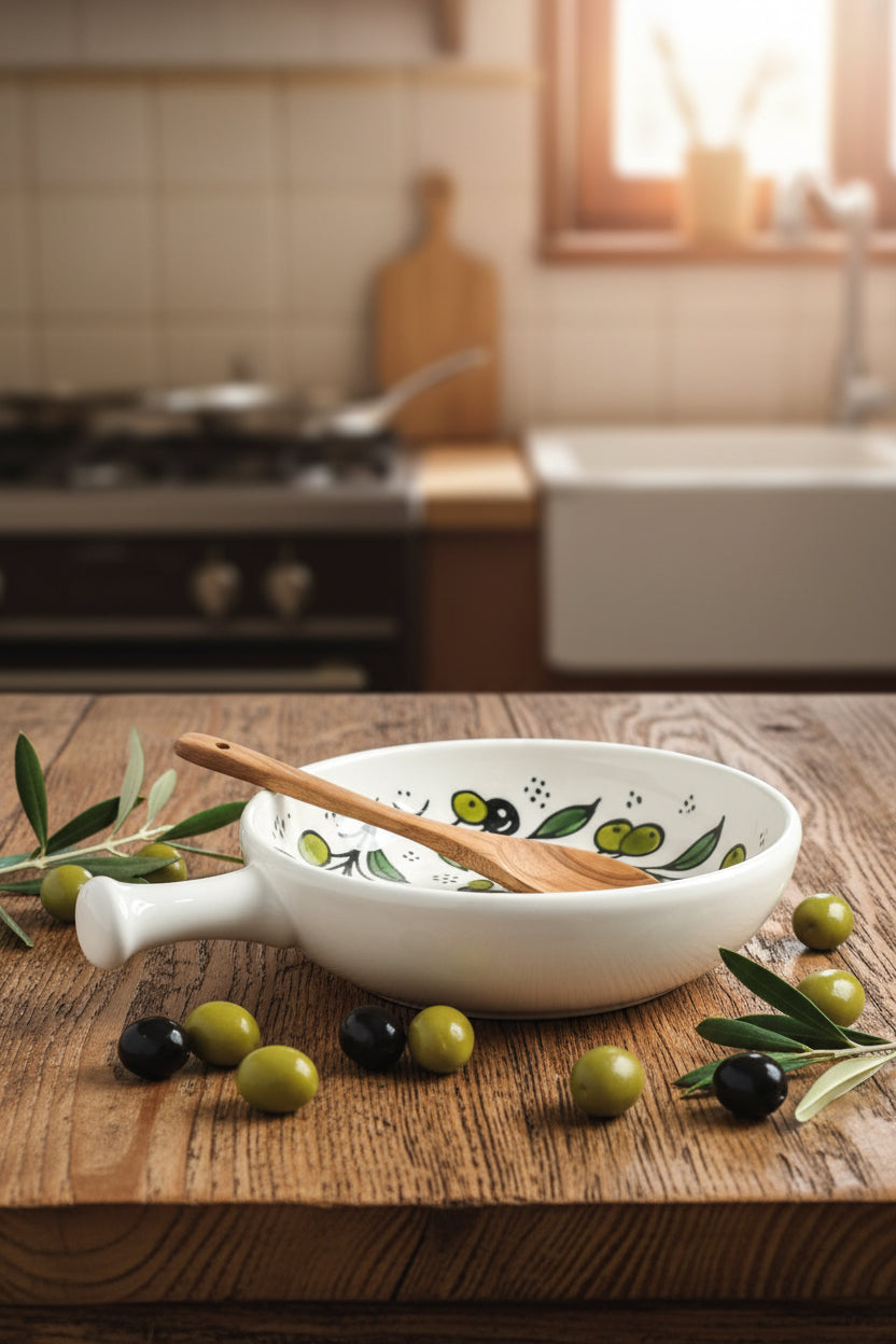 Handmade Ceramic Serving Pan  6 Inch Appetizer & Snack Dish  Floral & Various Designs