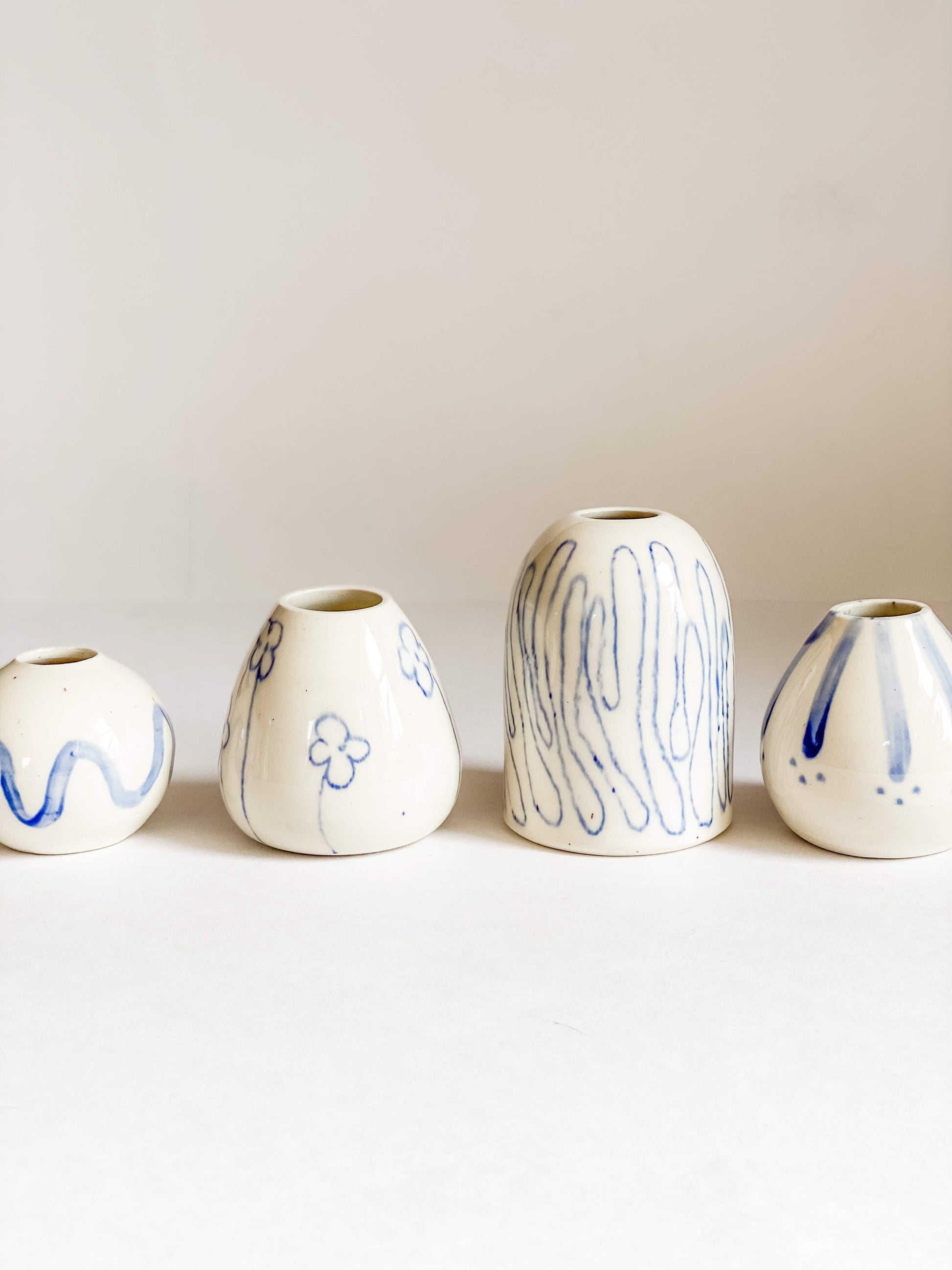 Mommy Pots – Handmade Porcelain Bud Vases