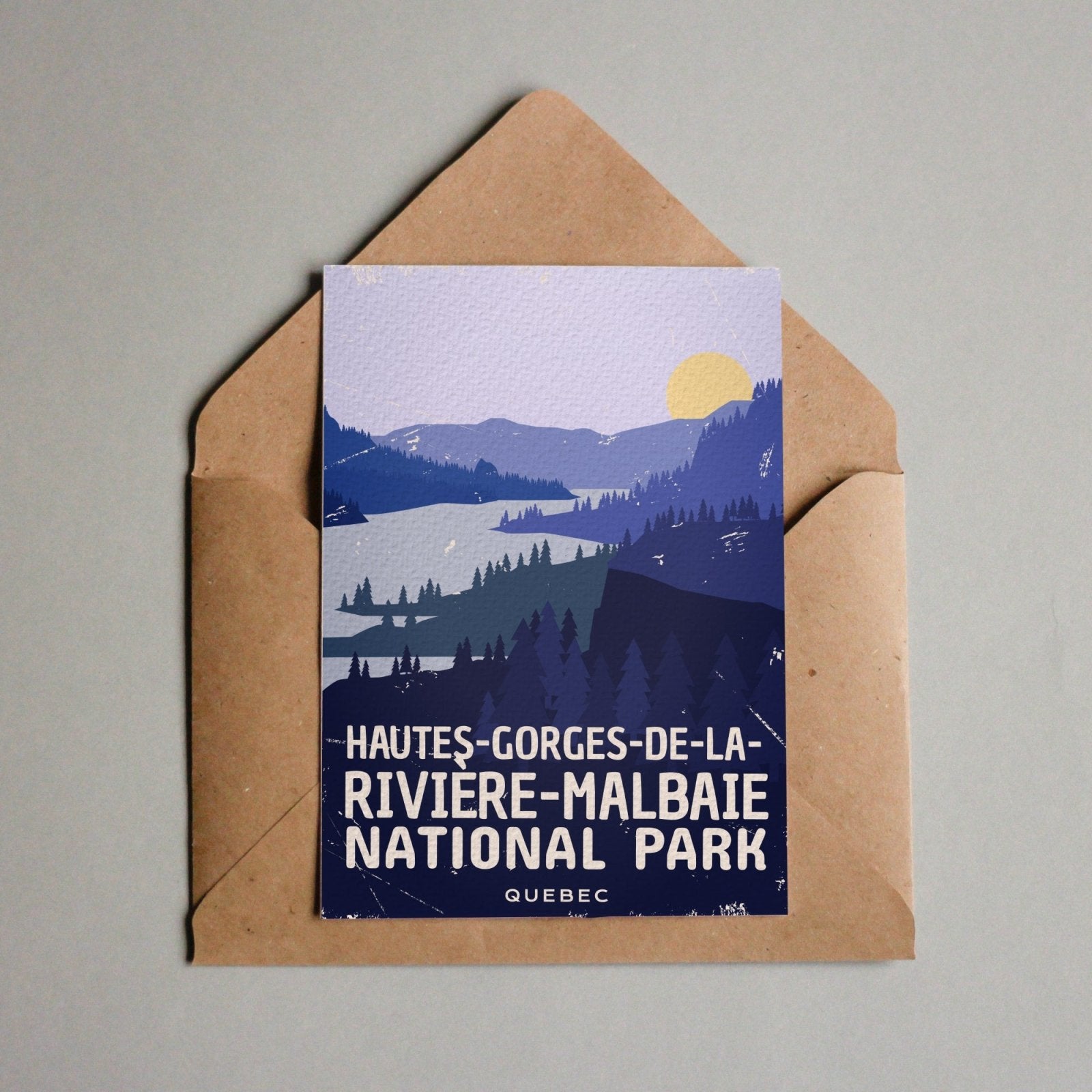 Carte postale Parc national du Québec des Hautes-Gorges-de-la-Rivière-Malbaie