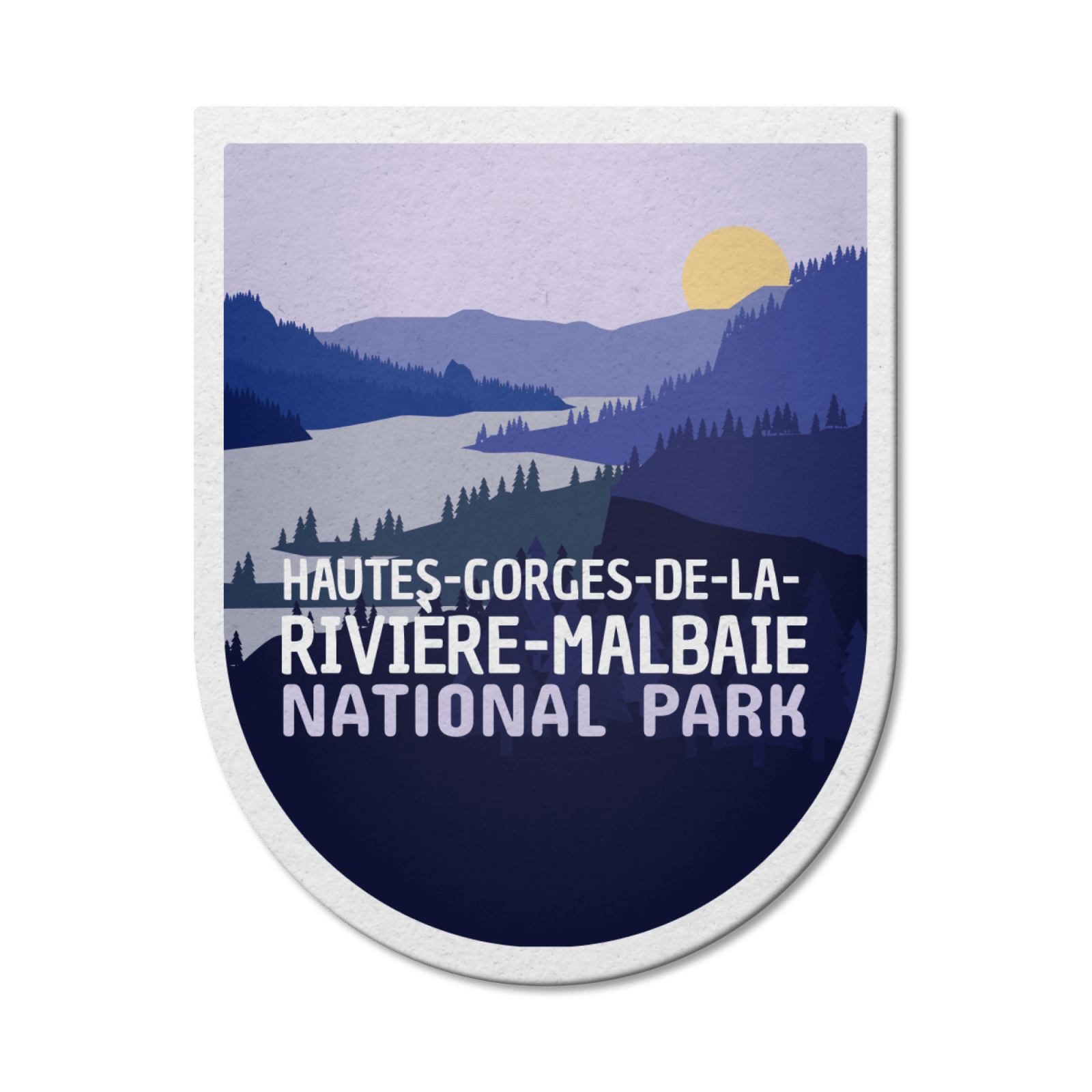Hautes-Gorges-de-la-Rivière-Malbaie Quebec National Park Waterproof Vinyl Sticker