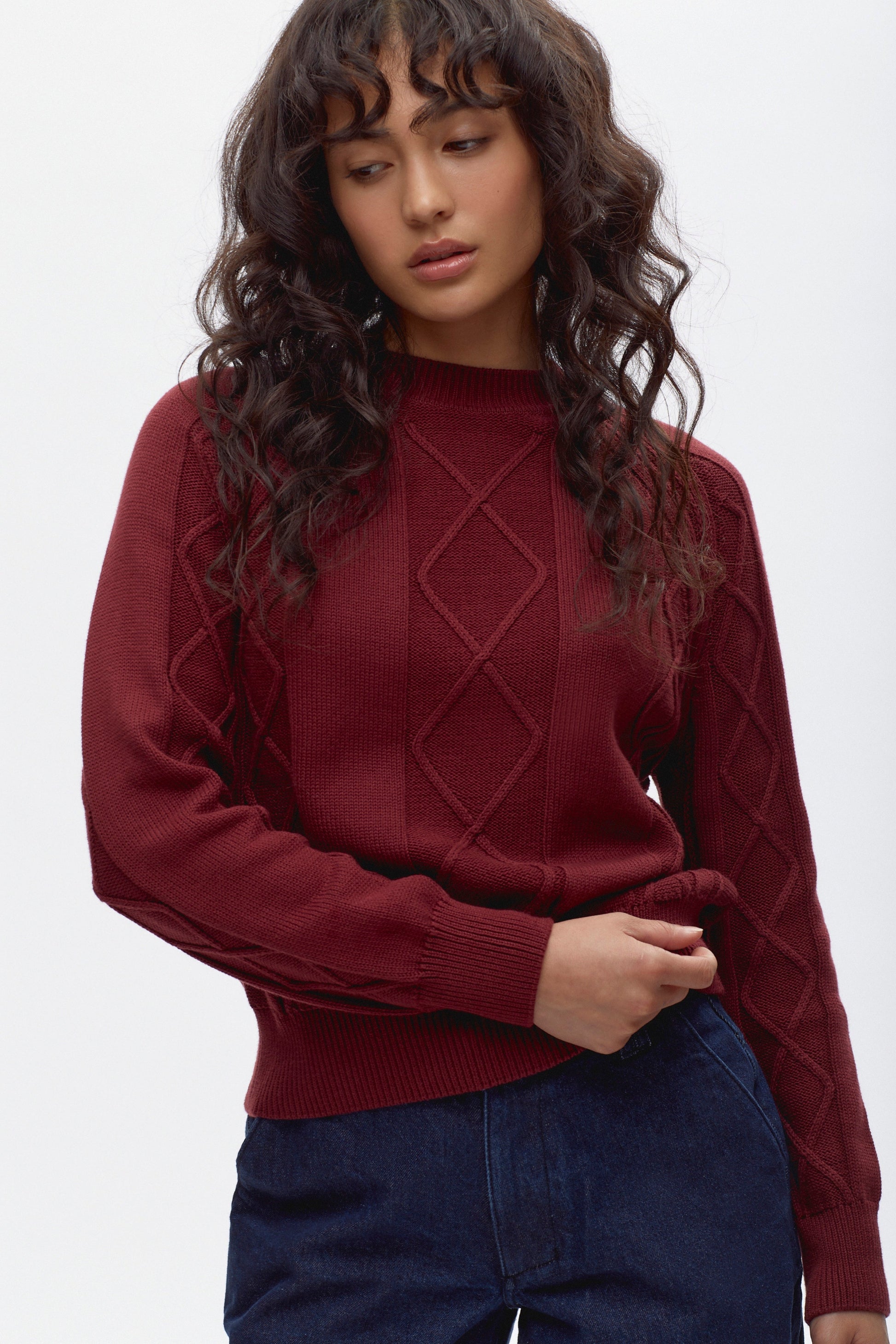 Pull torsadé Luxor pour femme