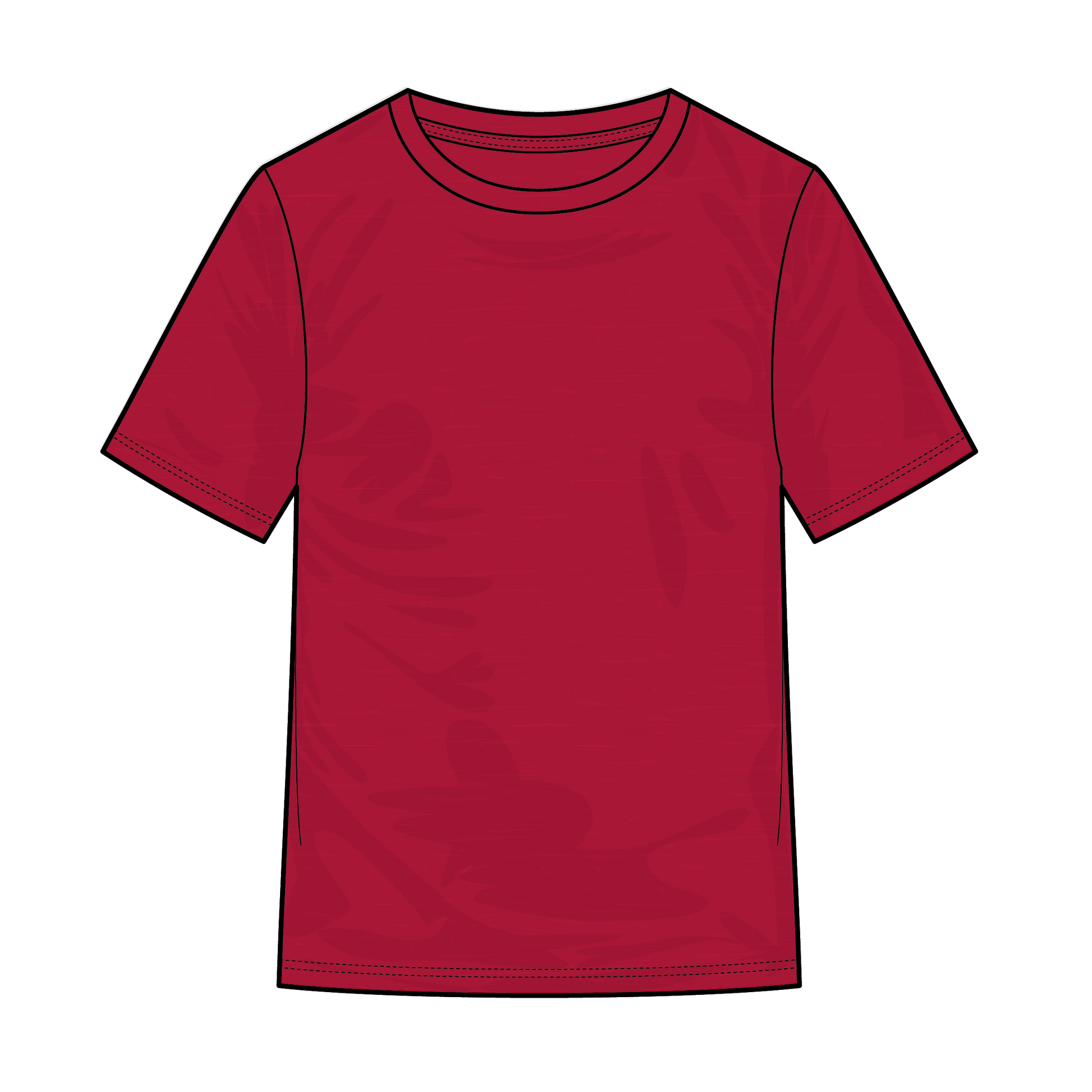 T-shirt ras du cou unisexe en mélange de coton