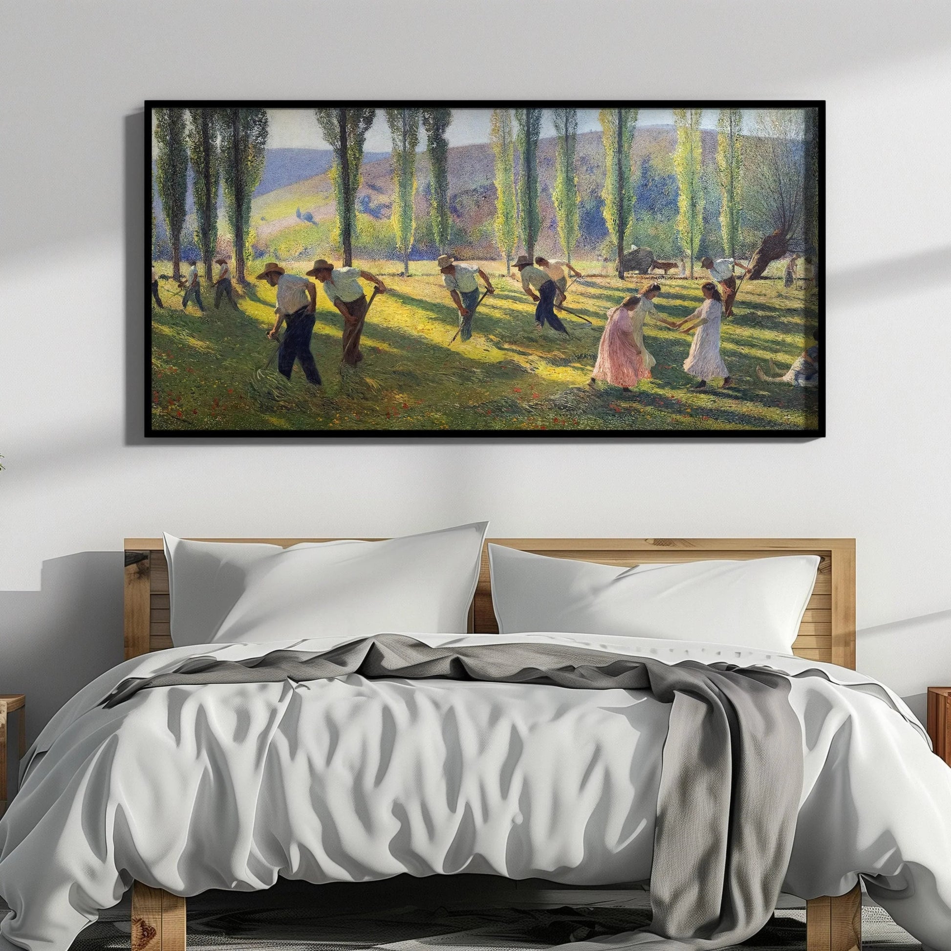 Henri Martin Impressionist Art Print: Summer Landscape, Tranquil Vintage Painting