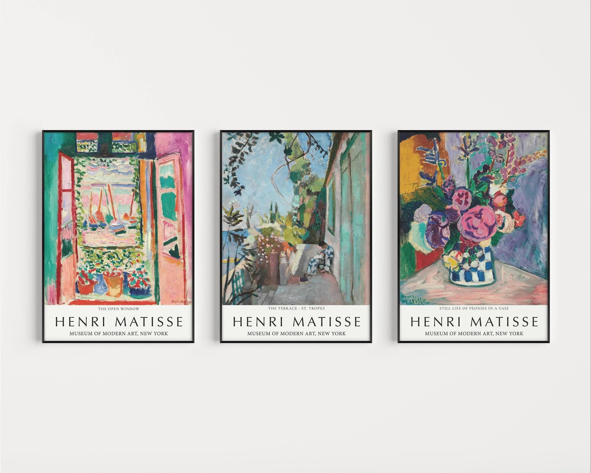 Ensemble d'estampes d'Henri Matisse : Style fauviste vintage pour galerie murale