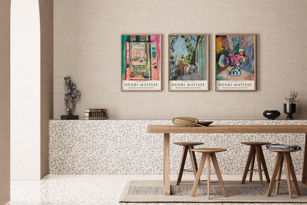 Ensemble d'estampes d'Henri Matisse : Style fauviste vintage pour galerie murale