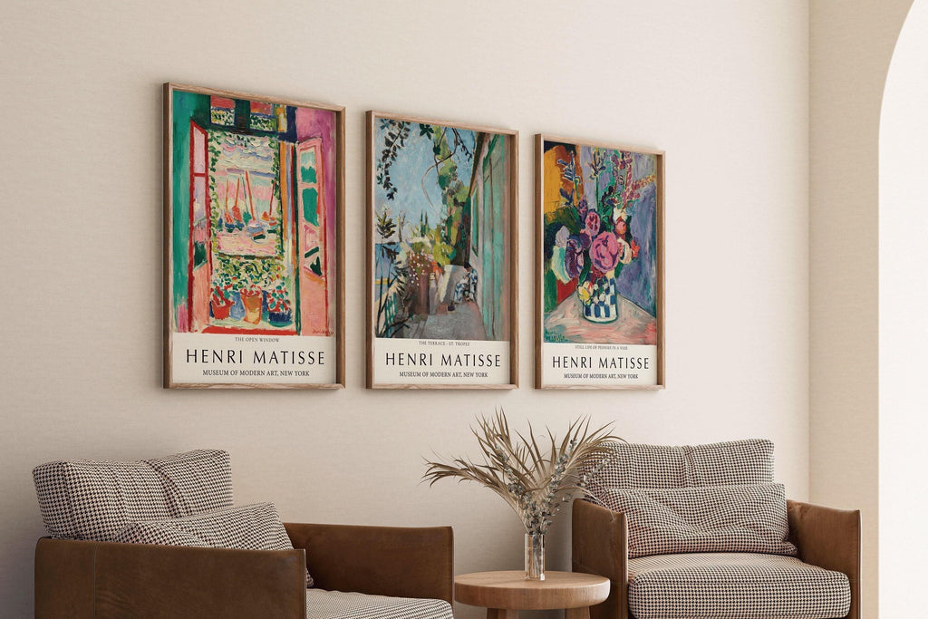 Ensemble d'estampes d'Henri Matisse : Style fauviste vintage pour galerie murale