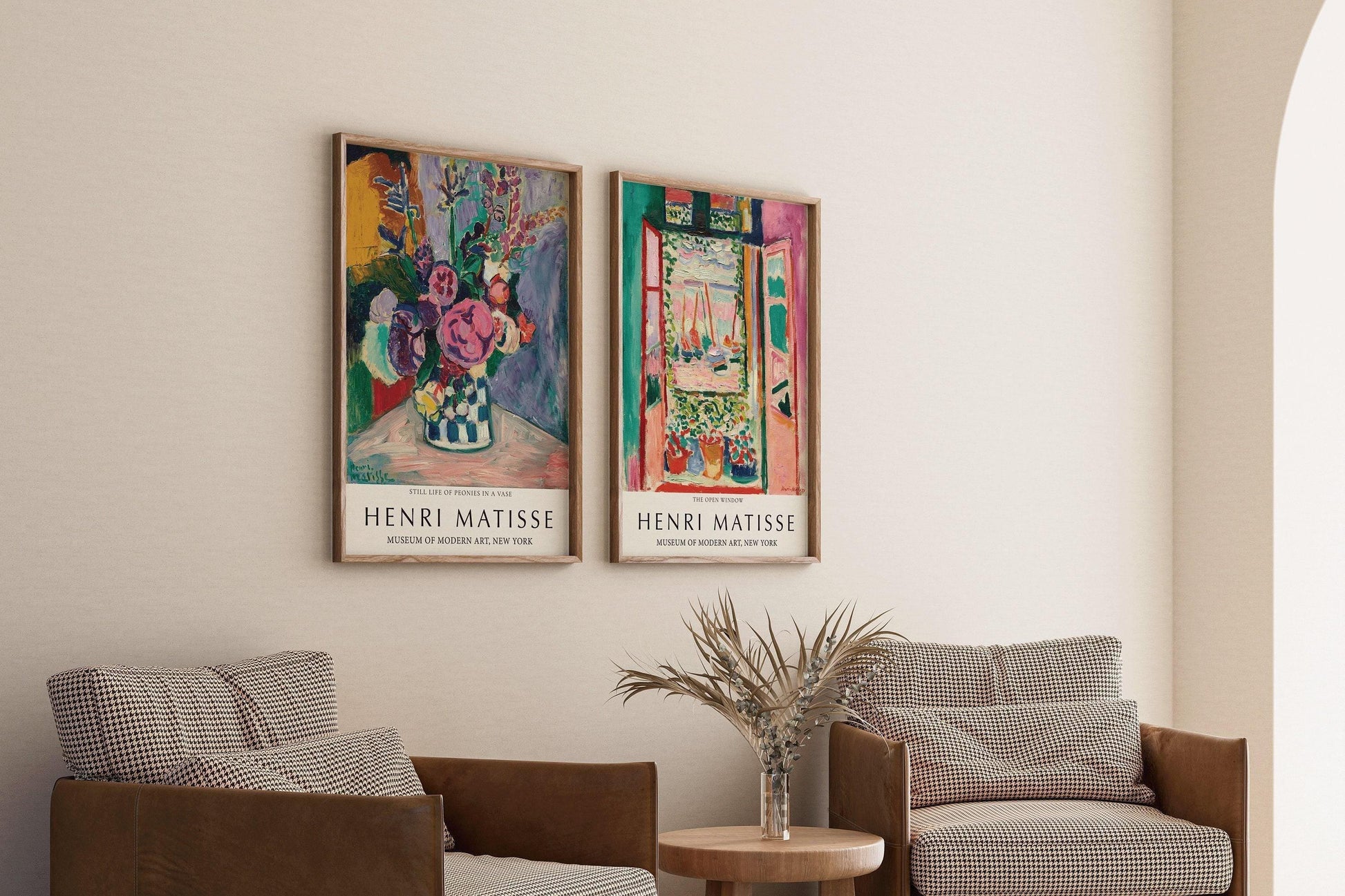 Ensemble d'estampes d'Henri Matisse : Nature morte aux pivoines et Fenêtre ouverte