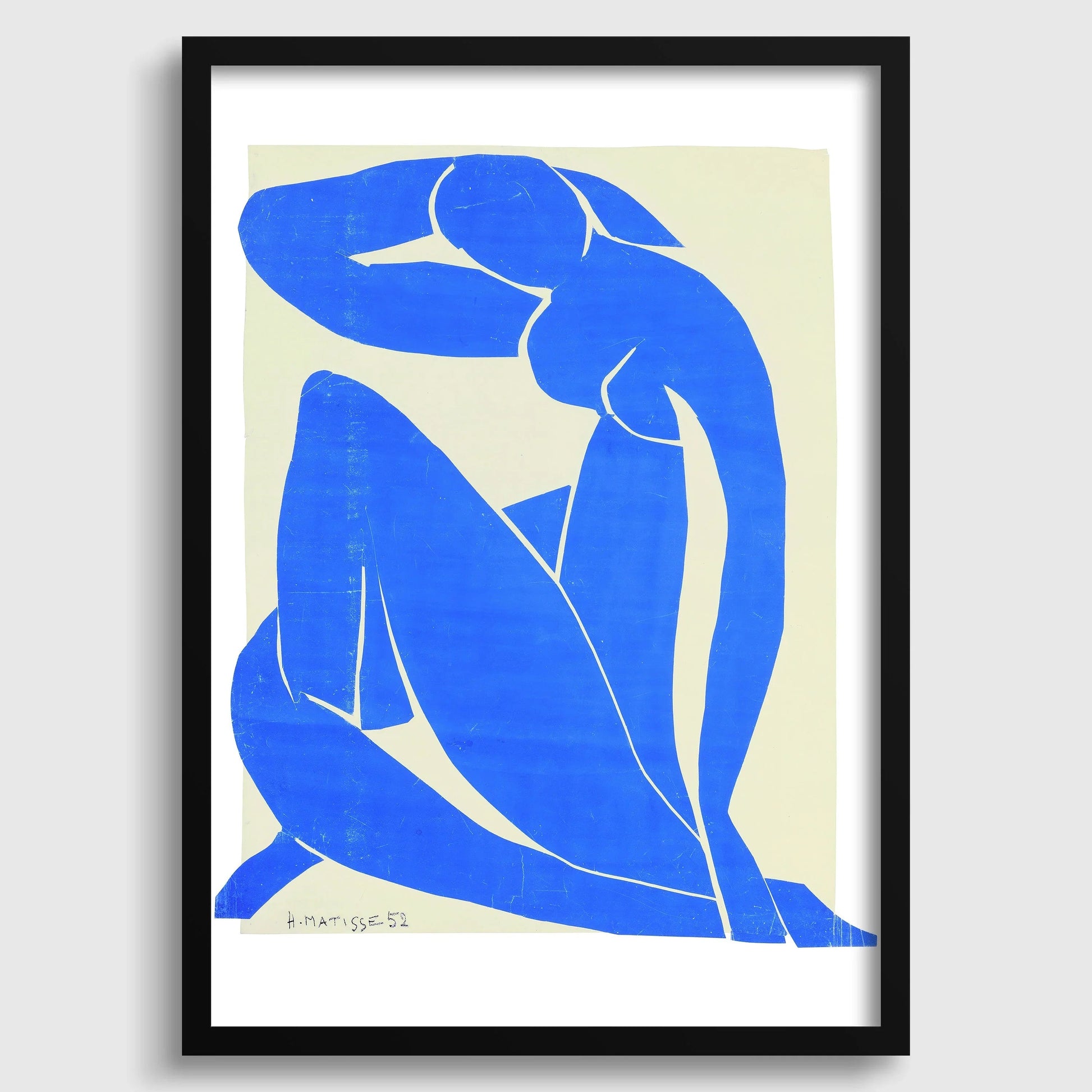 Henri Matisse - Nu bleu II | Œuvre d'art célèbre (disponible encadrée ou non encadrée)