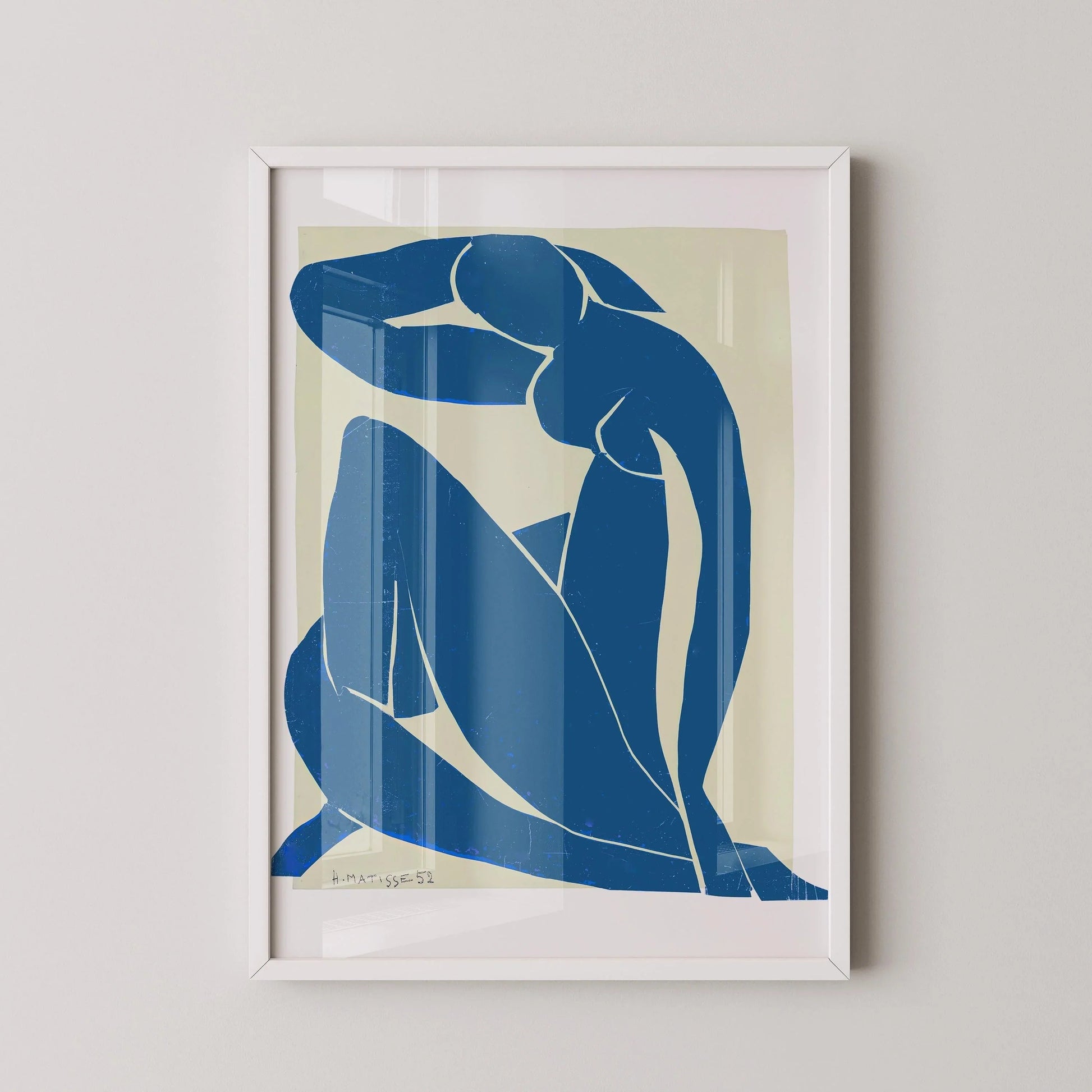 Henri Matisse - Nu bleu II | Œuvre d'art célèbre (disponible encadrée ou non encadrée)