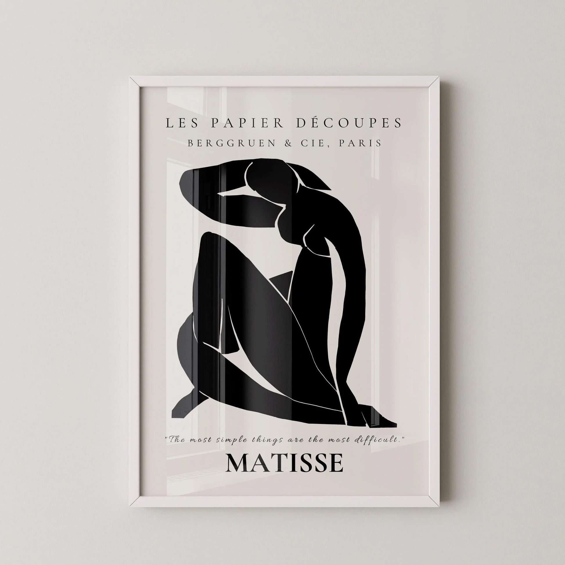 Henri Matisse - Nu bleu II | Œuvre d'art célèbre (disponible encadrée ou non encadrée)