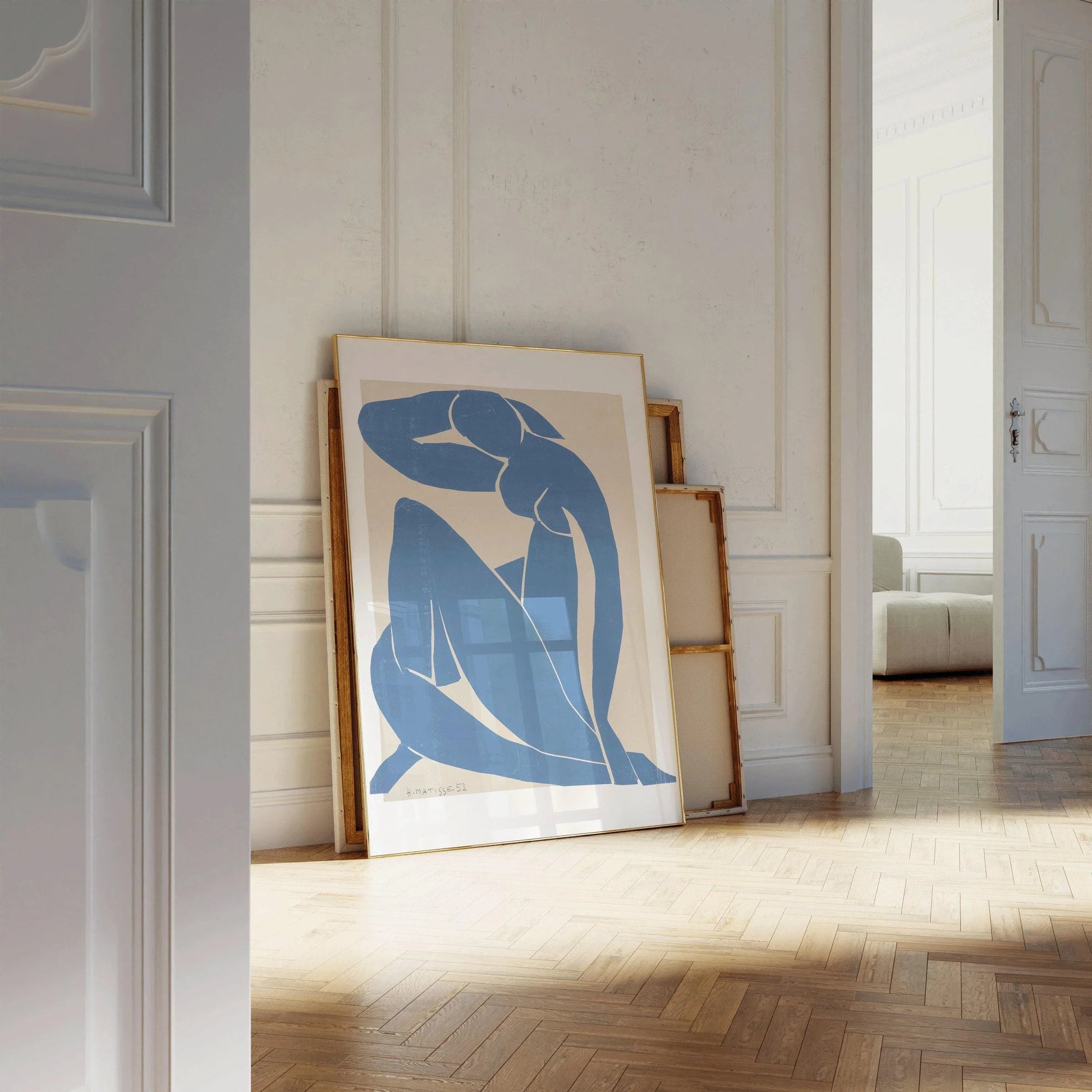 Henri Matisse - Nu bleu II | Œuvre d'art célèbre (disponible encadrée ou non encadrée)