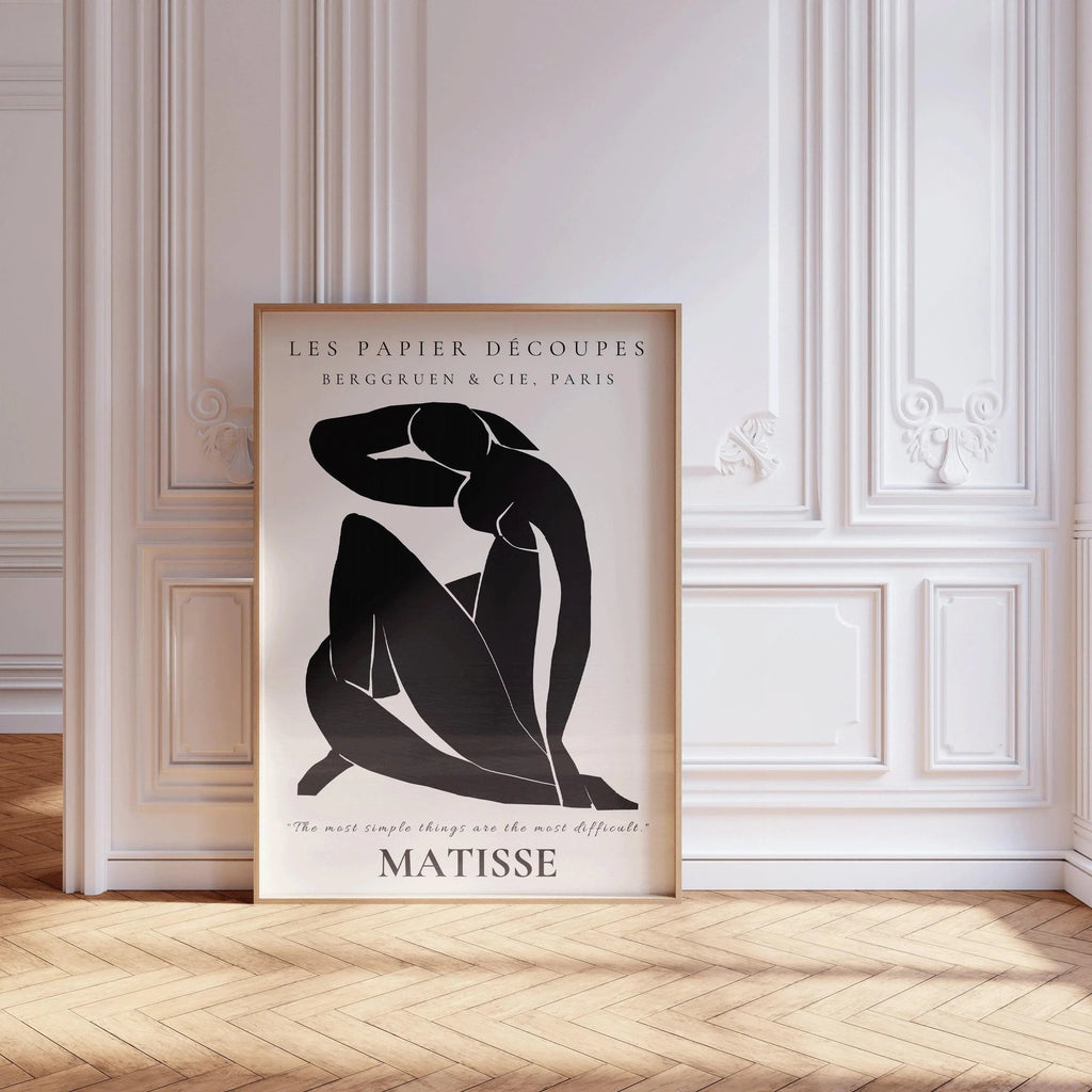Henri Matisse - Nu bleu II | Œuvre d'art célèbre (disponible encadrée ou non encadrée)