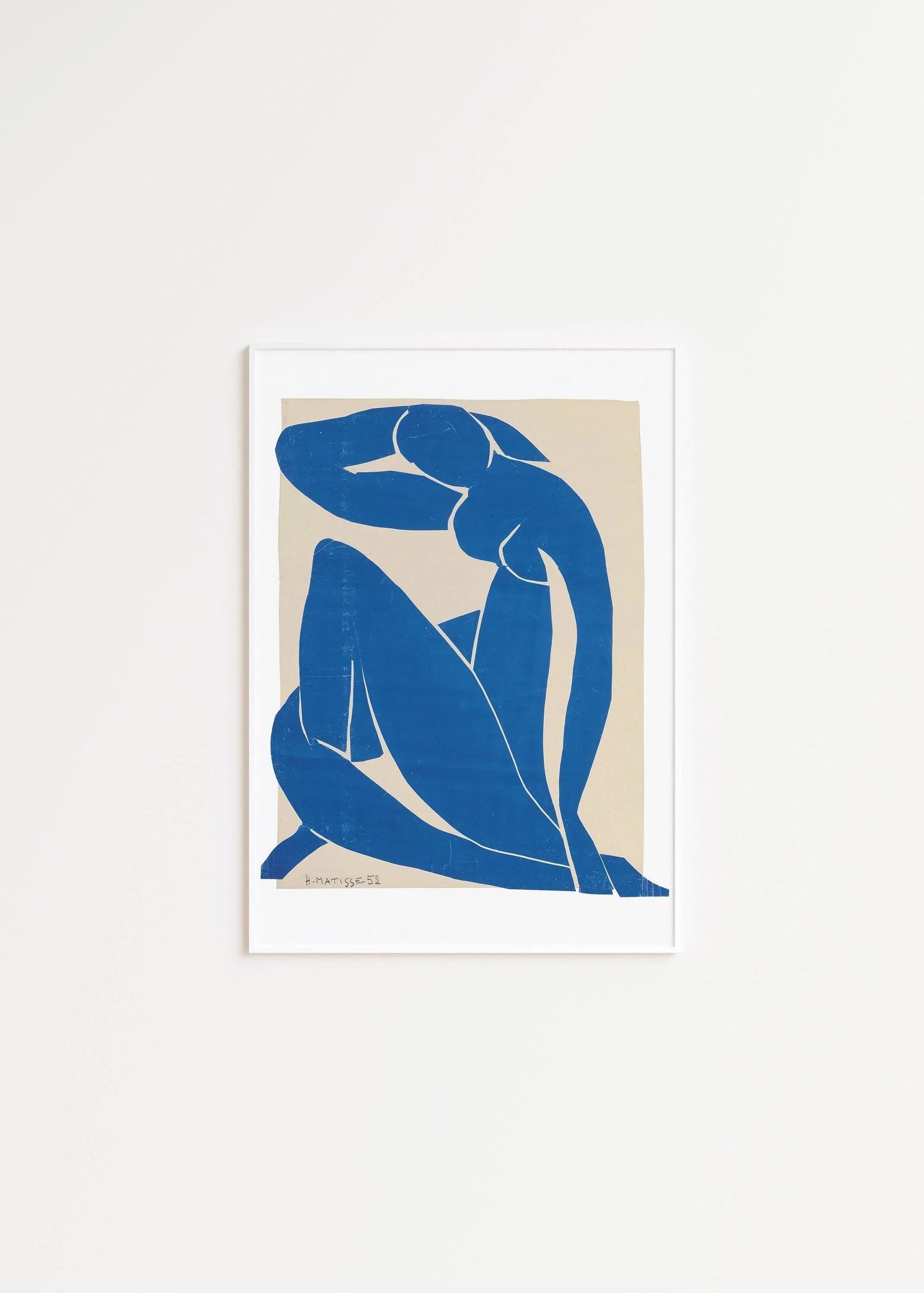 Henri Matisse - Nu bleu II | Œuvre d'art célèbre (disponible encadrée ou non encadrée)