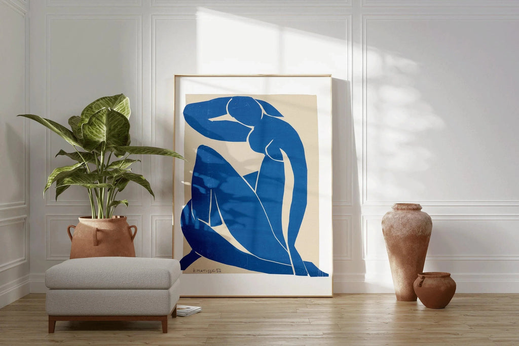 Henri Matisse - Nu bleu II | Œuvre d'art célèbre (disponible encadrée ou non encadrée)