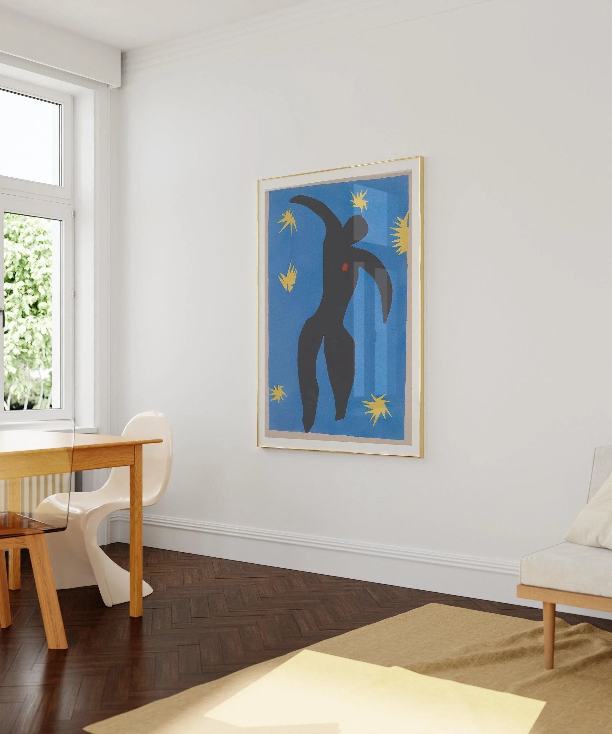 Henri Matisse - Icare | Découpages sur papier d'art célèbres (disponibles encadrés à la main ou non encadrés)