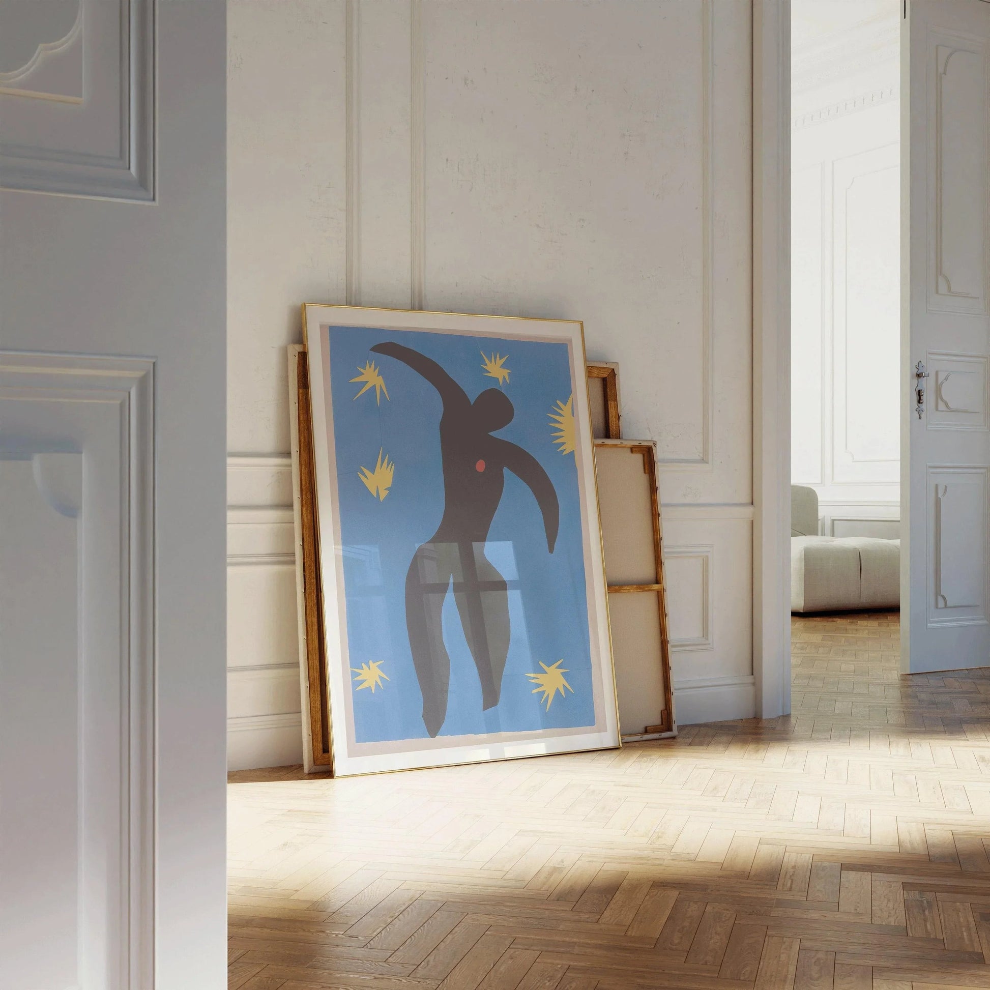 Henri Matisse - Icare | Découpages sur papier d'art célèbres (disponibles encadrés à la main ou non encadrés)