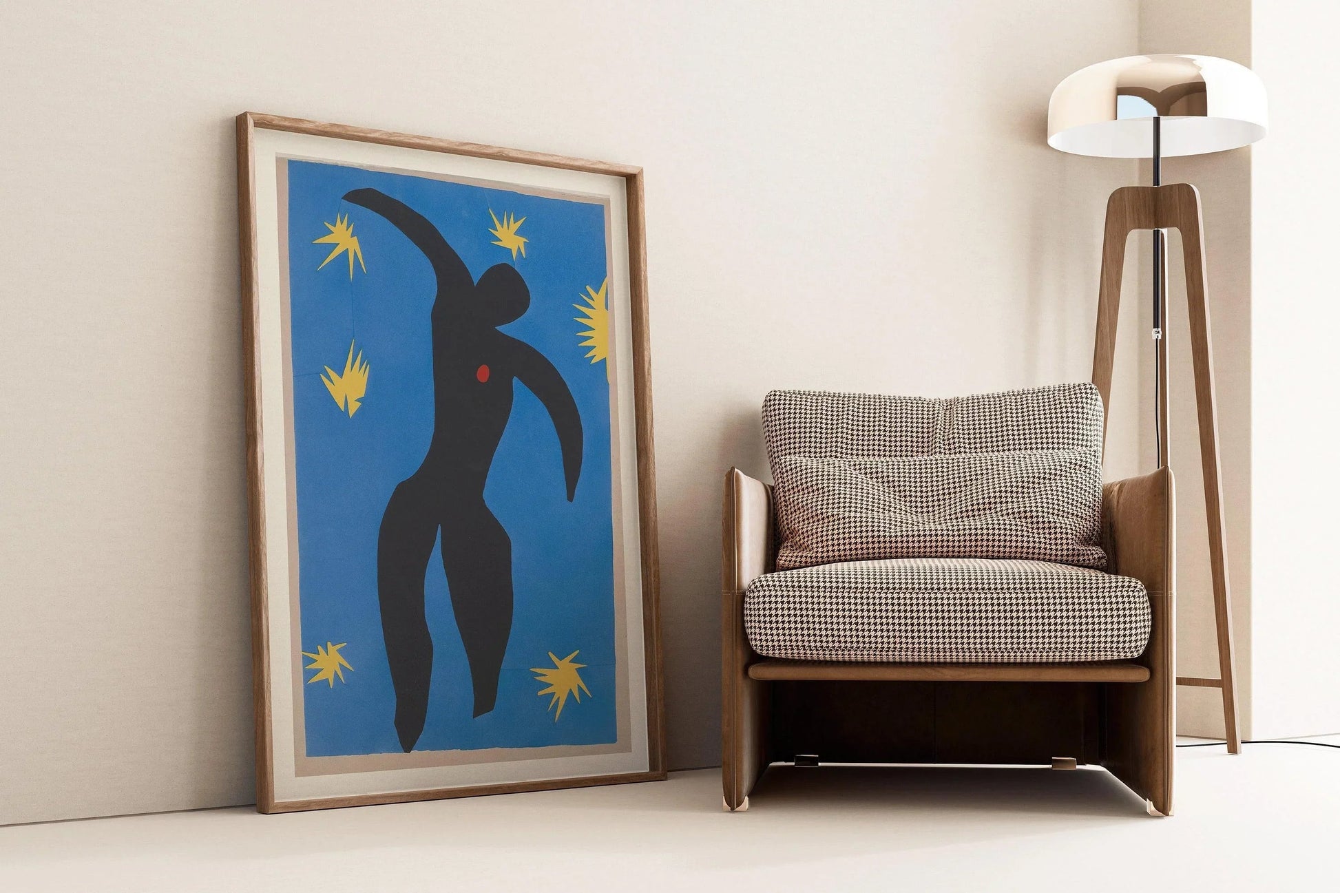 Henri Matisse - Icare | Découpages sur papier d'art célèbres (disponibles encadrés à la main ou non encadrés)