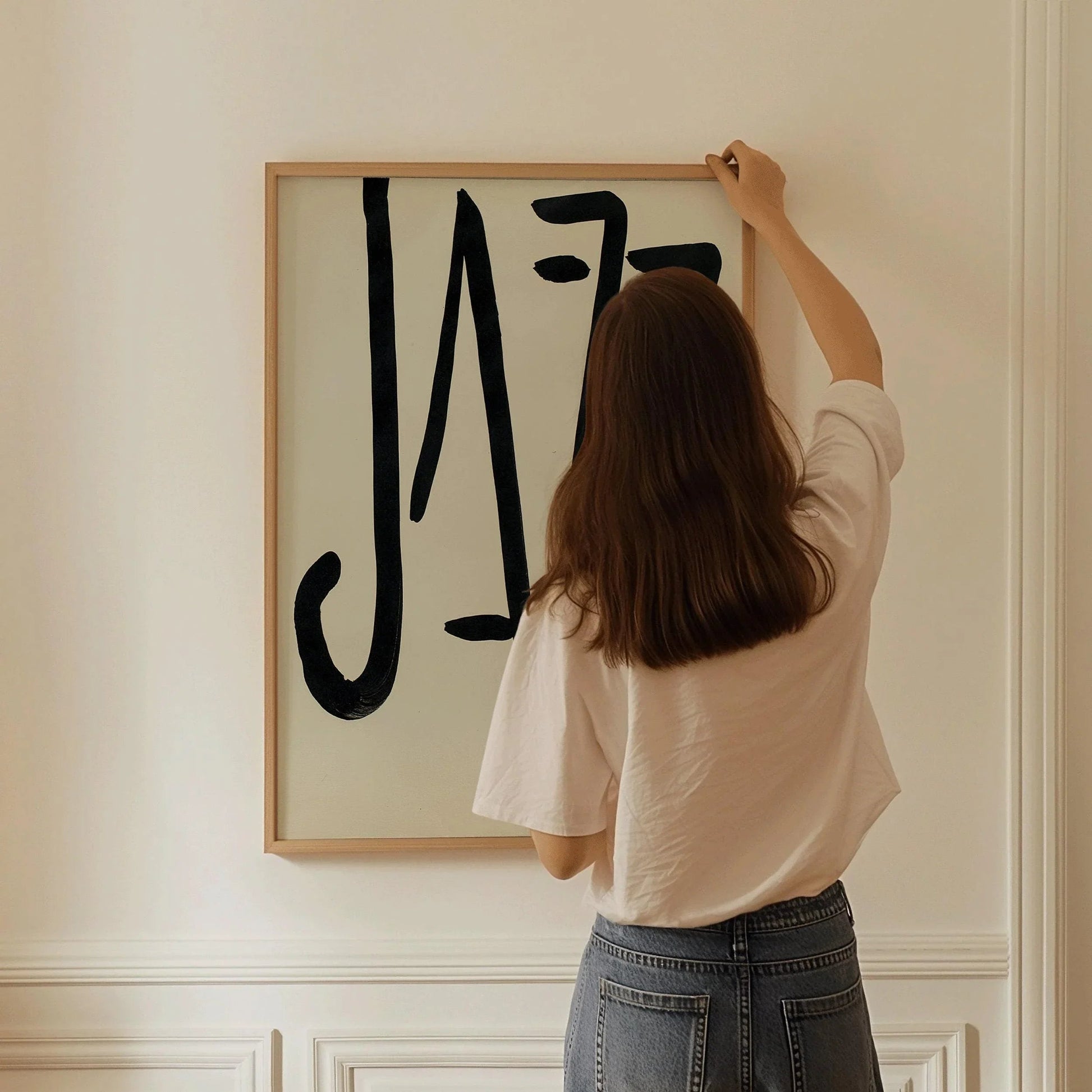 Affiche JAZZ d'Henri Matisse : Estampe typographique moderne du milieu du XXe siècle