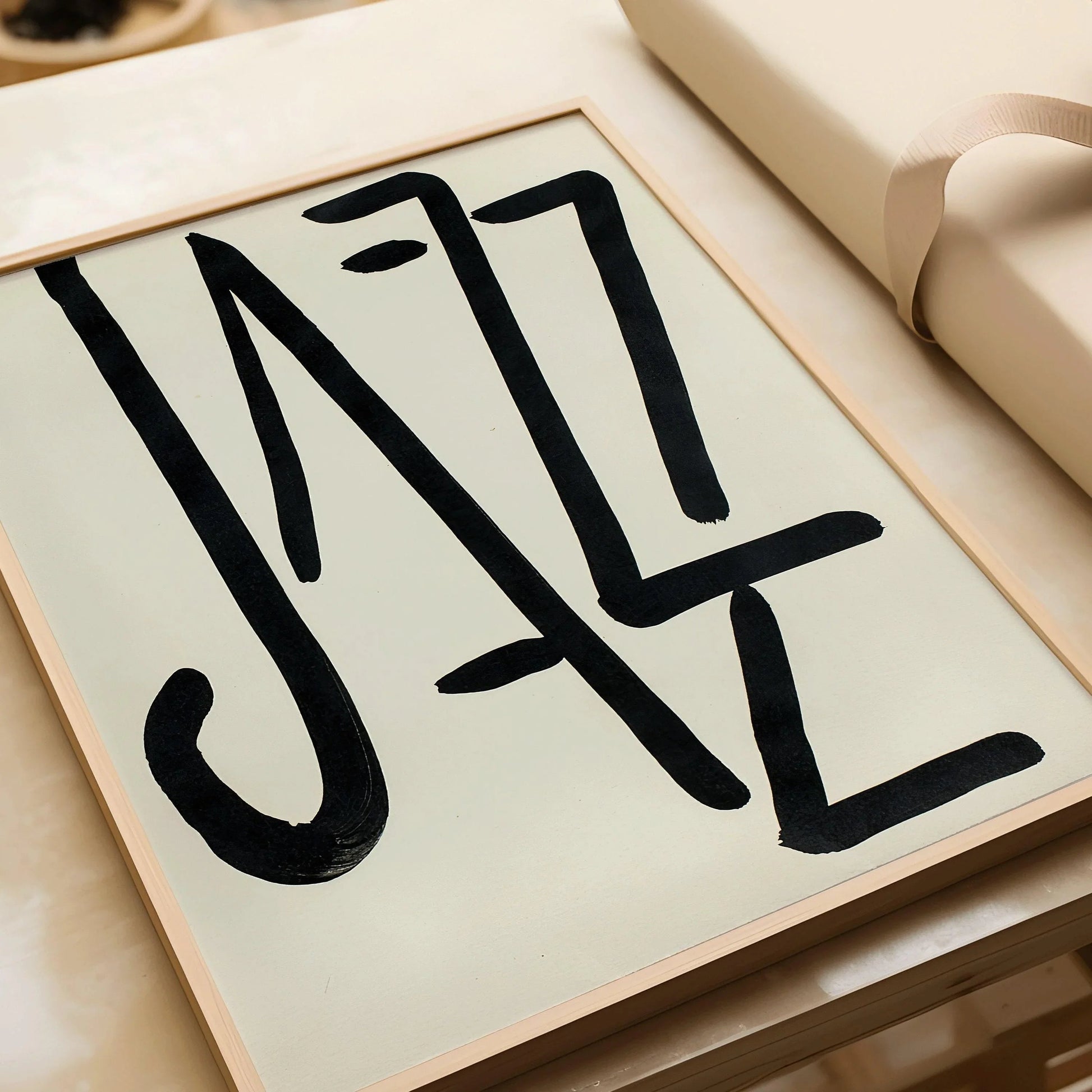 Affiche JAZZ d'Henri Matisse : Estampe typographique moderne du milieu du XXe siècle