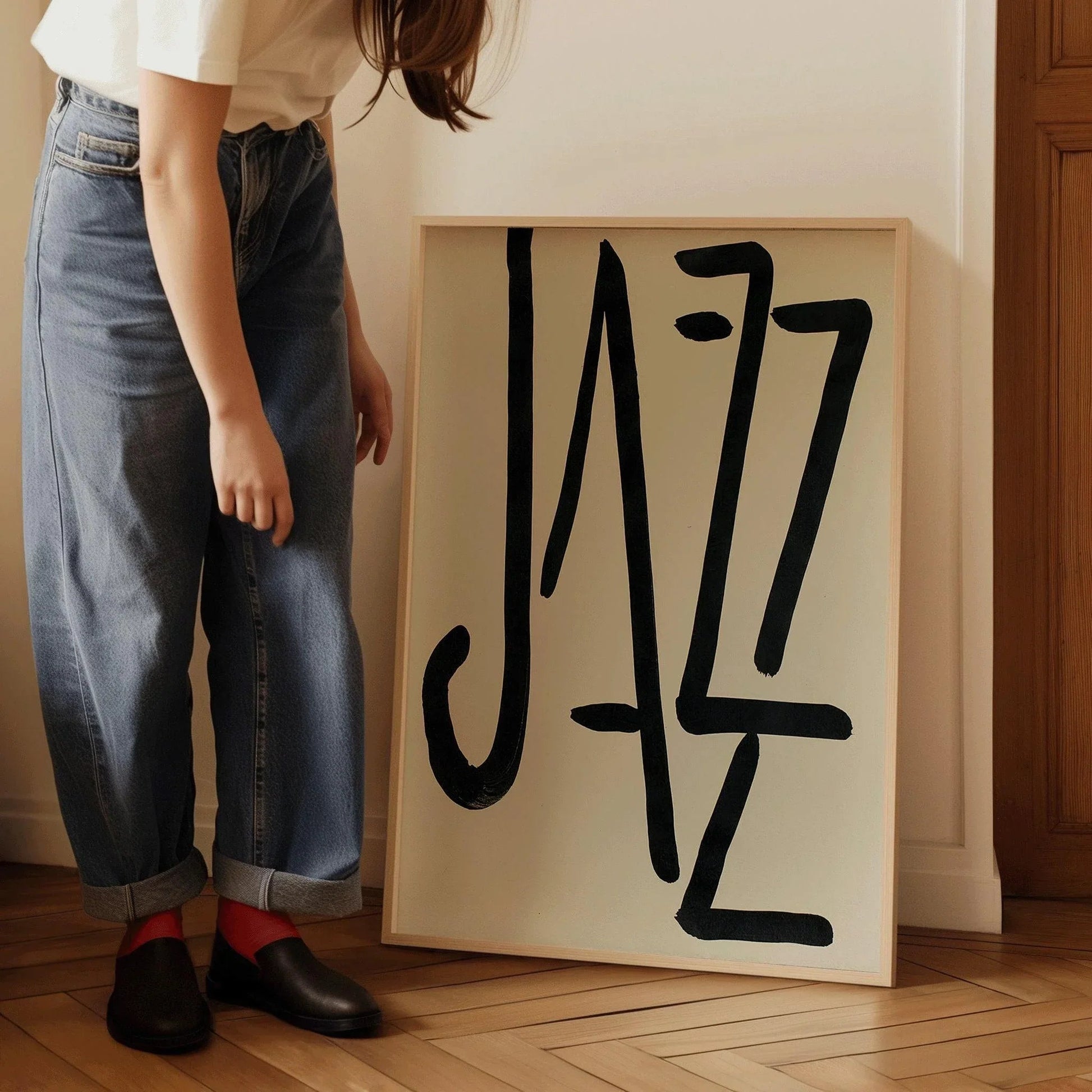 Affiche JAZZ d'Henri Matisse : Estampe typographique moderne du milieu du XXe siècle