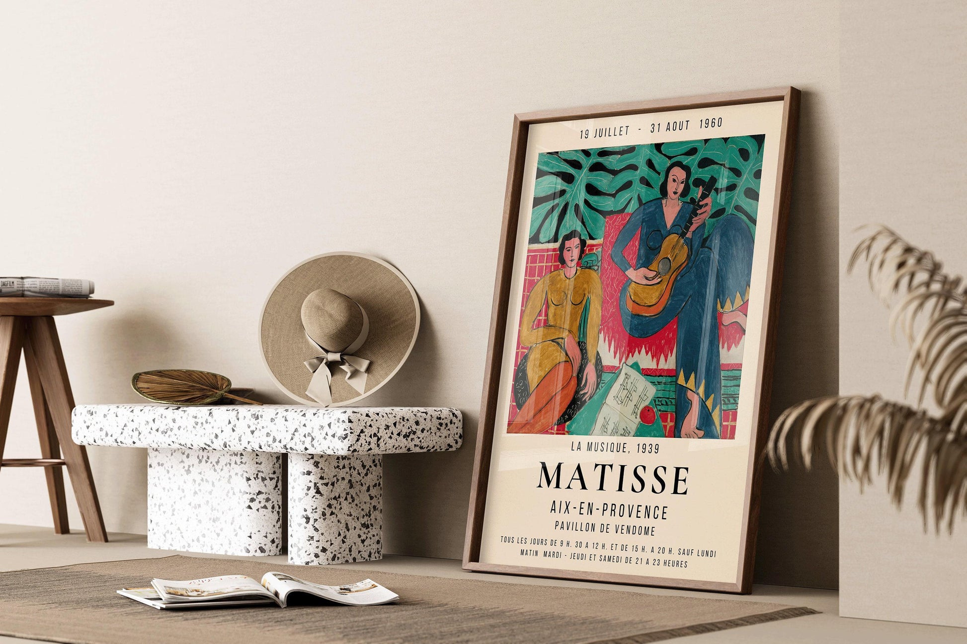 Henri Matisse - La Musique | Affiche d'exposition de peinture célèbre (disponible encadrée ou non encadrée)