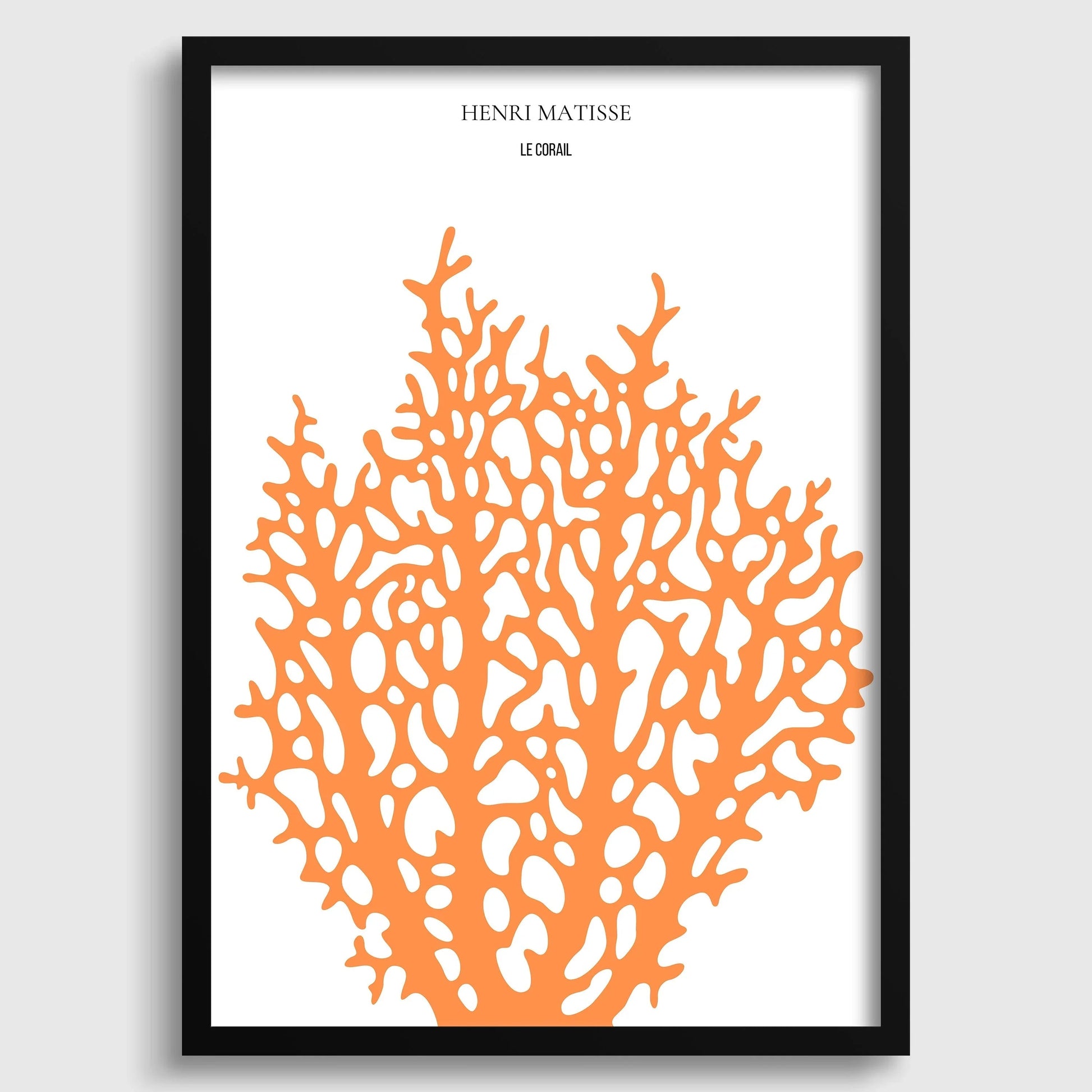 Henri Matisse - The Coral 'Coral' | Exhibition Poster in Orange (available handframed or unframed)