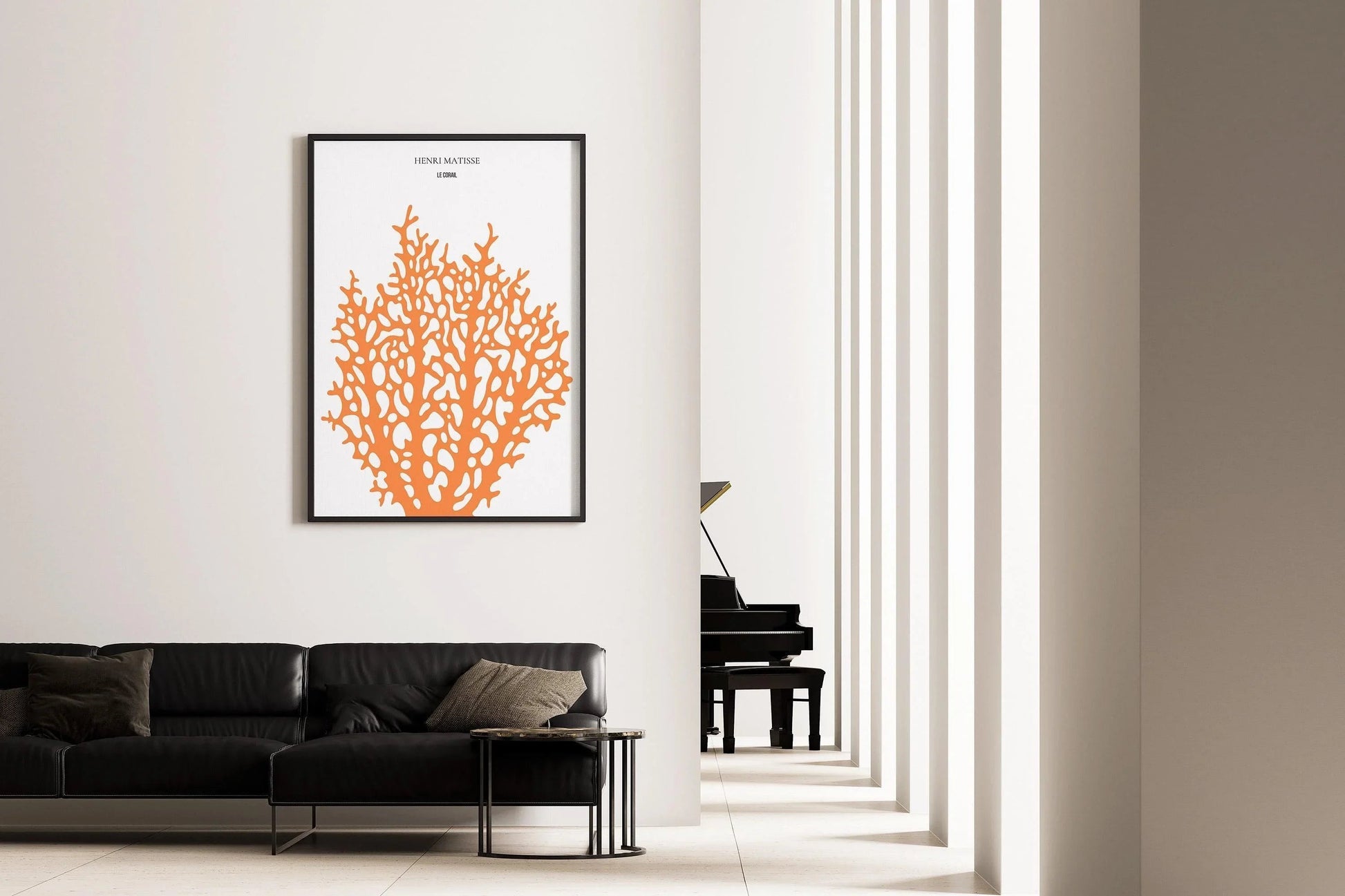 Henri Matisse - The Coral 'Coral' | Exhibition Poster in Orange (available handframed or unframed)