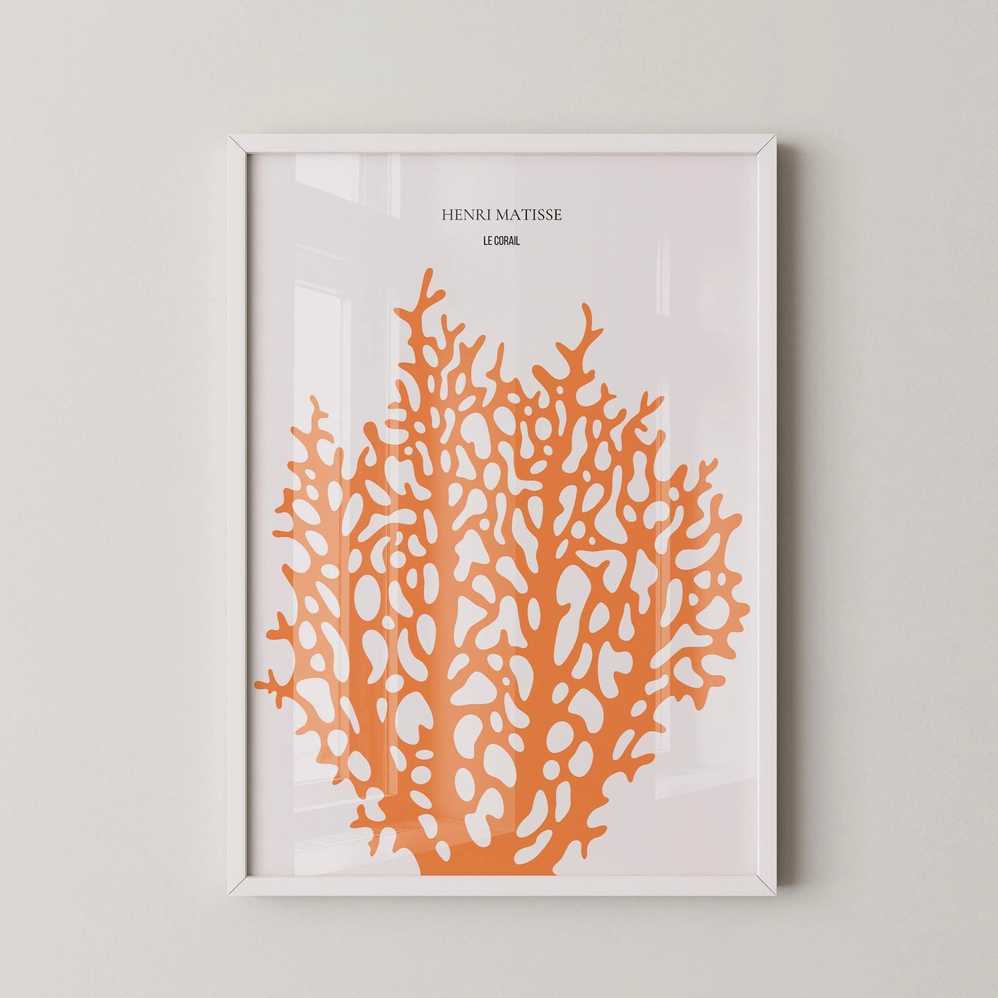 Henri Matisse - The Coral 'Coral' | Exhibition Poster in Orange (available handframed or unframed)