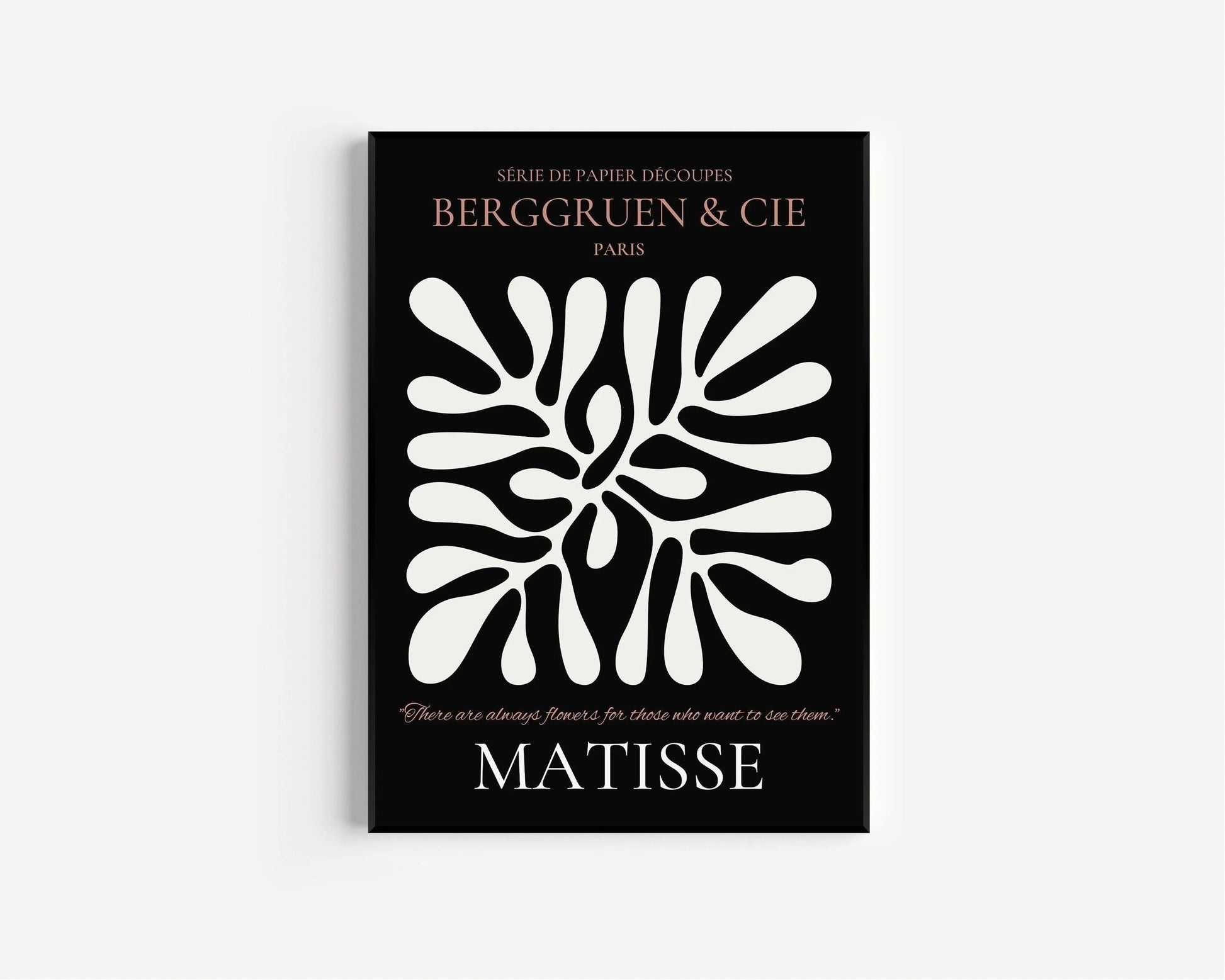 Henri Matisse Leaf Print: Black & Brown Exhibition Poster, Fine Art Giclee