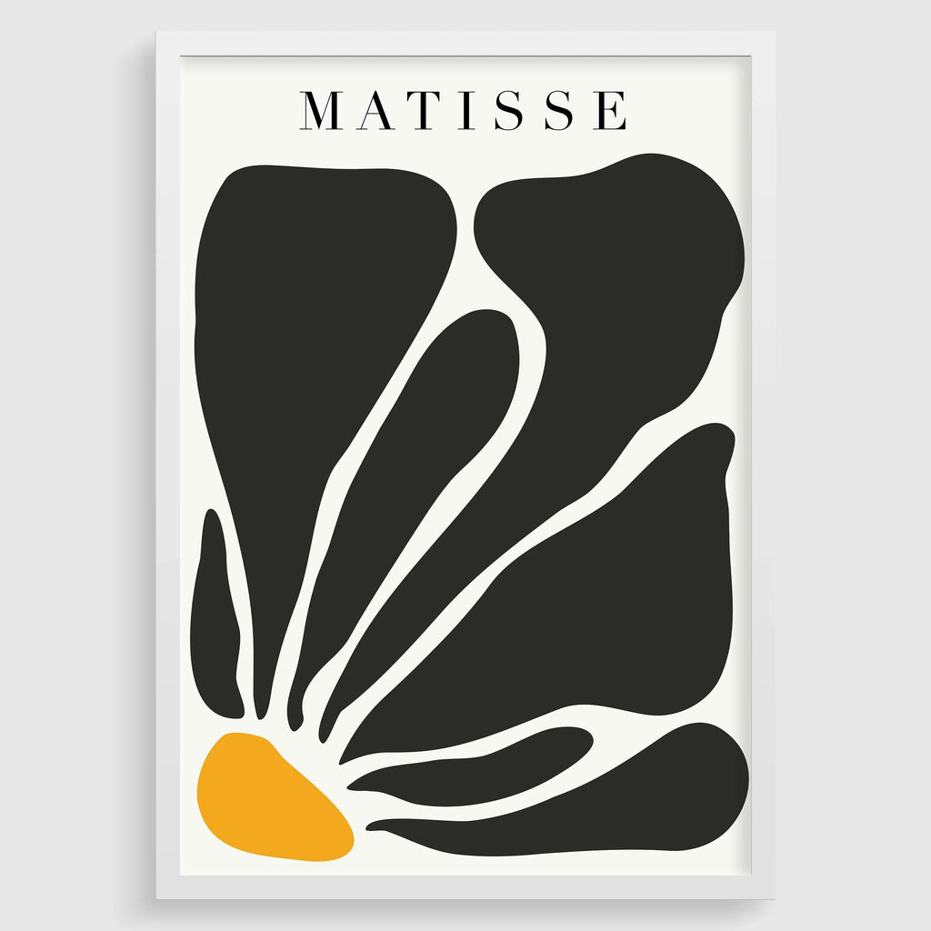 Henri Matisse - Cut-Outs Black Flower | Famous Painting (available hand-framed or unframed)
